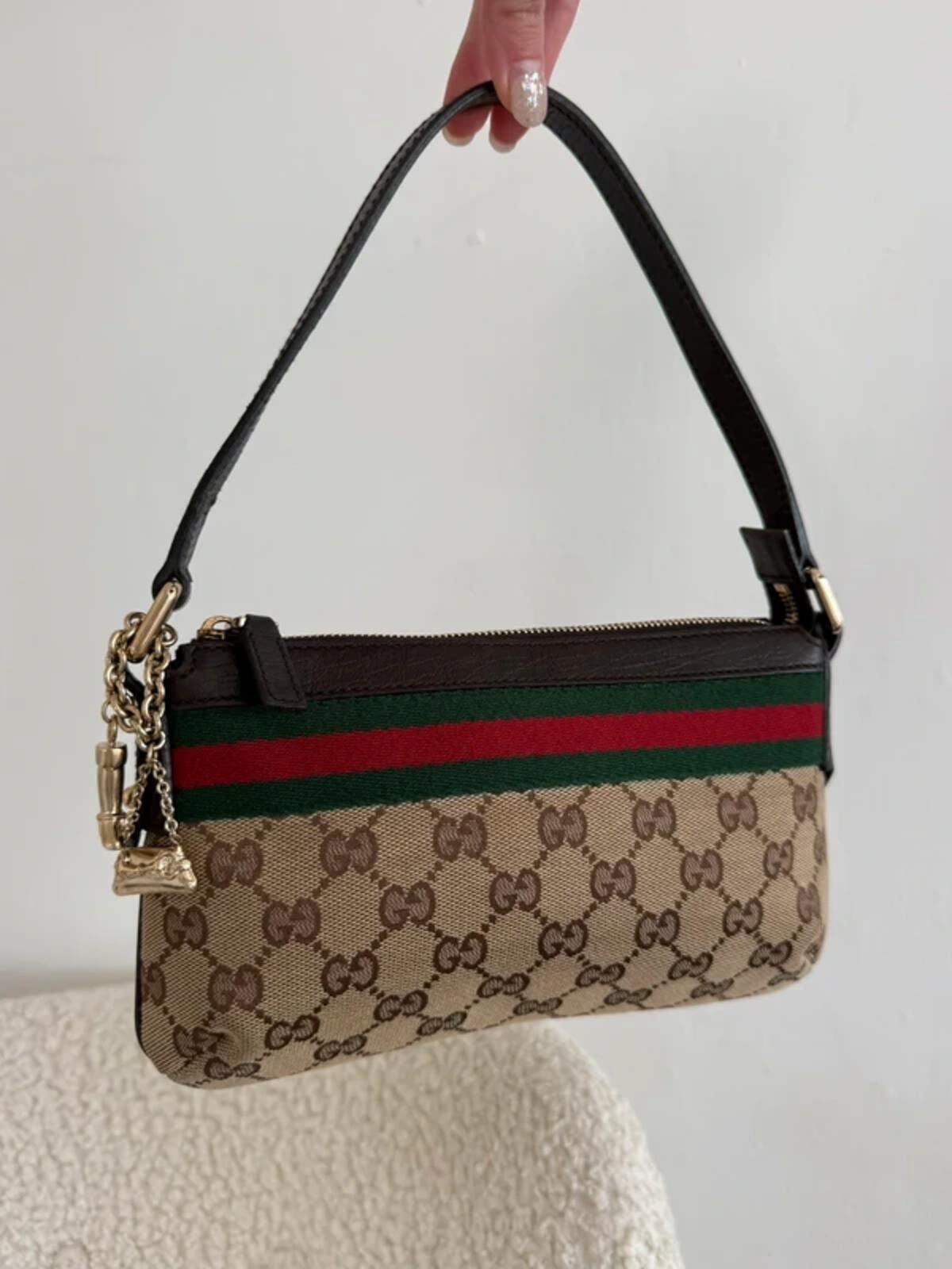 Gucci GG Canvas Sherry Line Mini Shoulder Bag