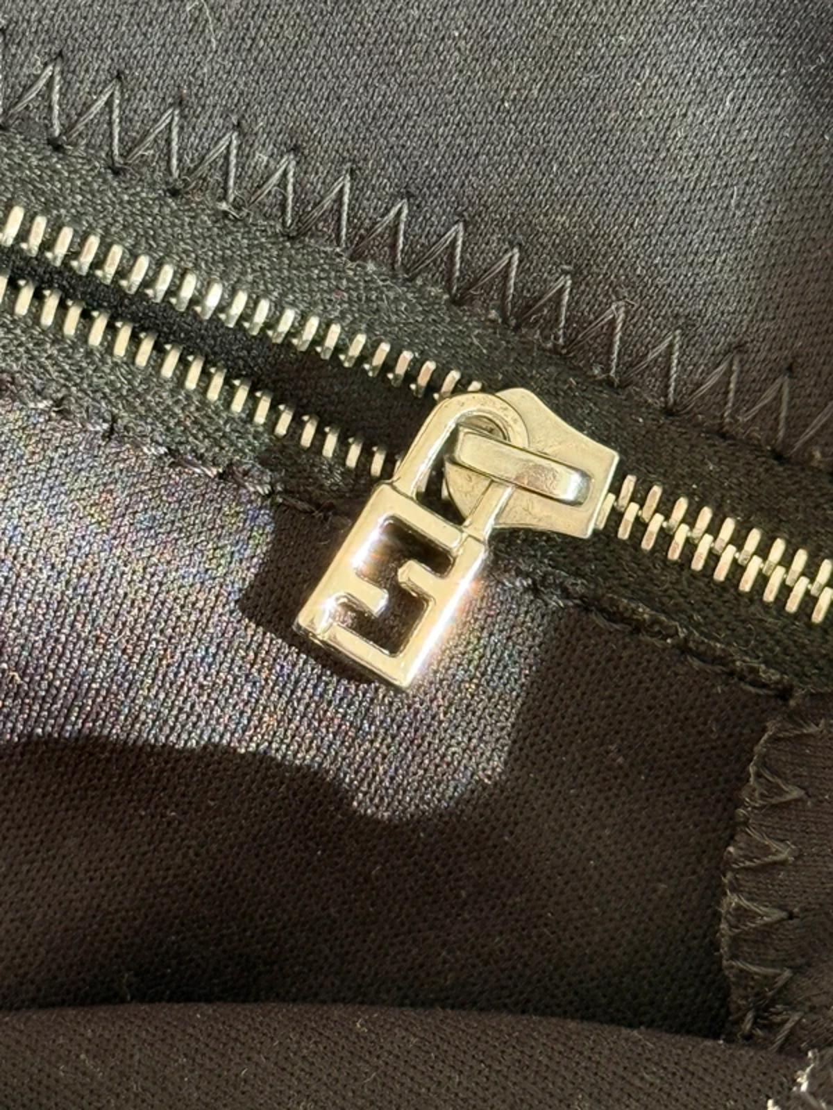 Fendi Large Mama Baguette Shoulder Bag Black Nylon