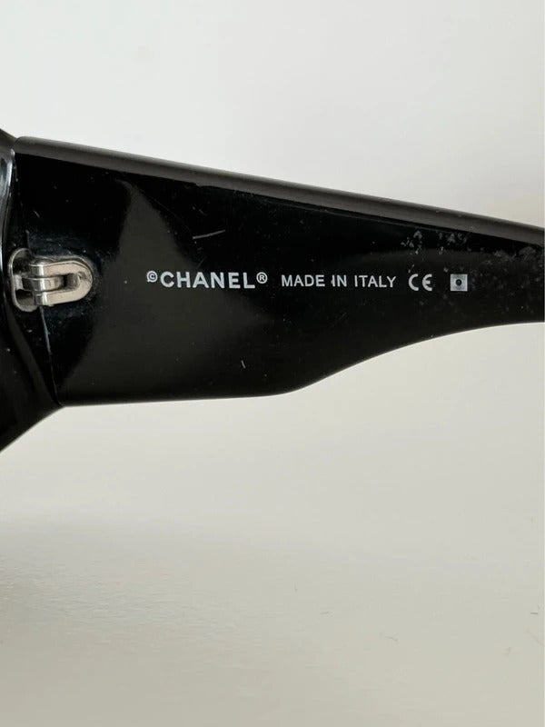 Chanel black oversized sunglasses