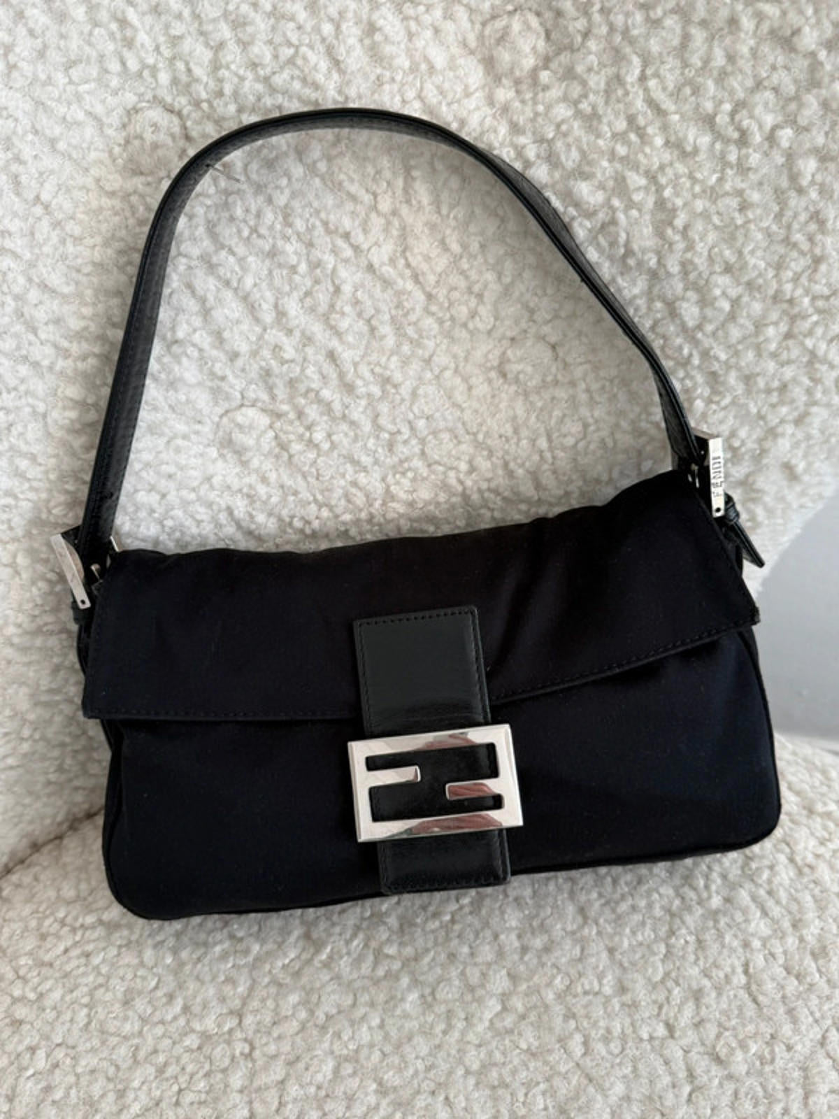 Fendi Baguette Black Shoulder Bag