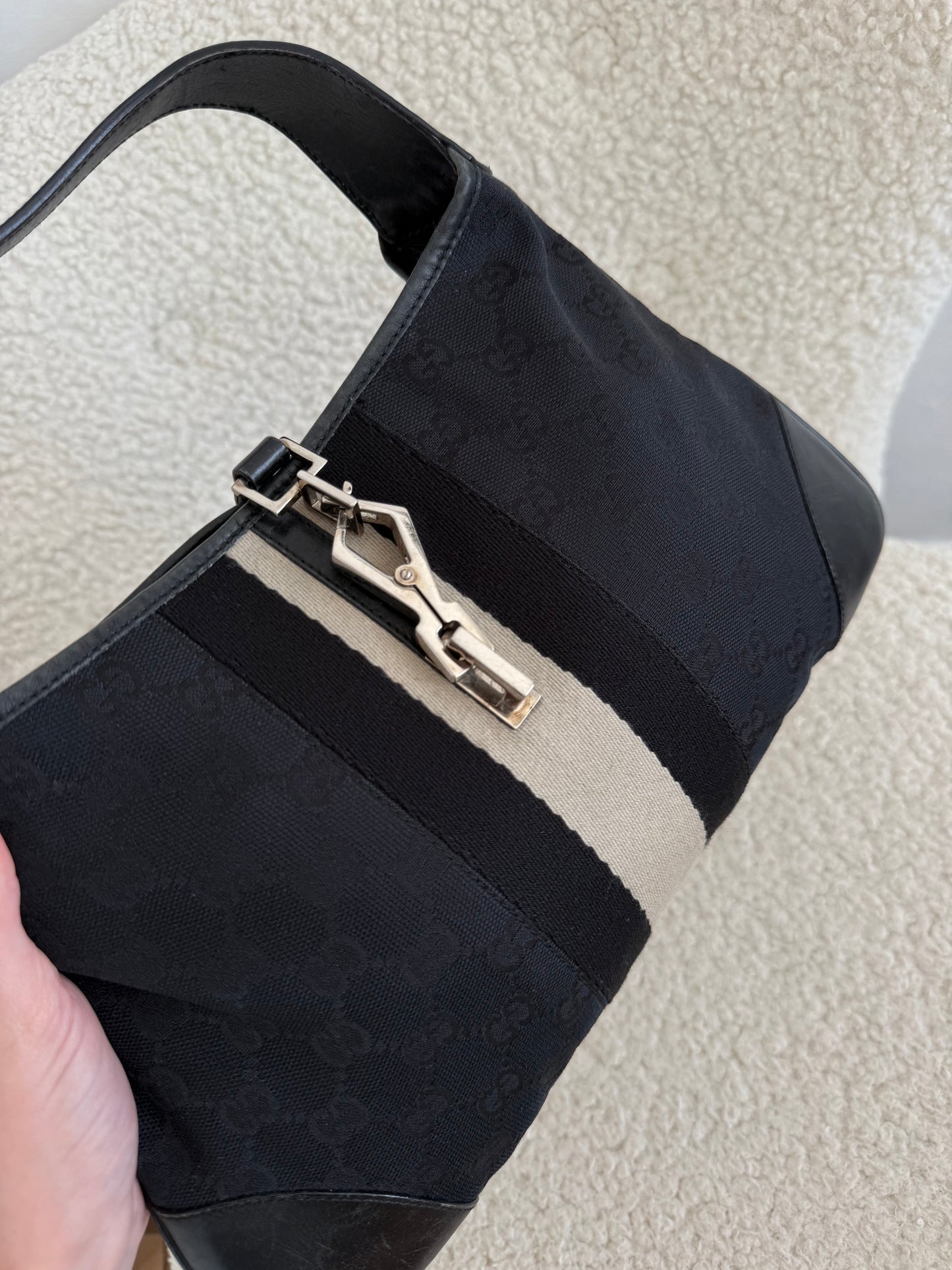 Gucci Jackie GG Canvas Shoulder Bag