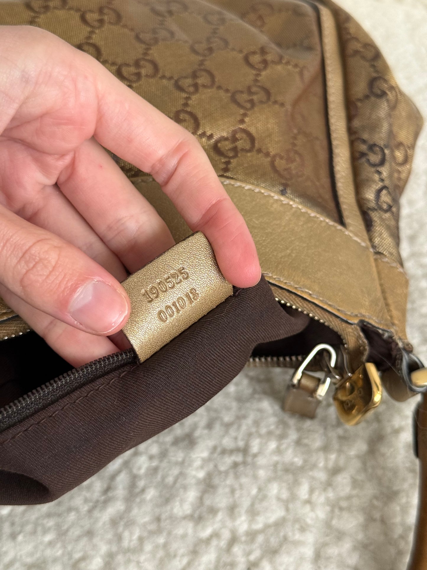 Gucci Monogram D Ring Shoulder Bag