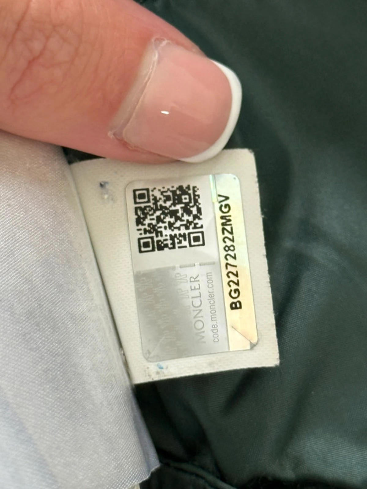 Moncler Charcoal & Deep Green Down Puffer Jacket