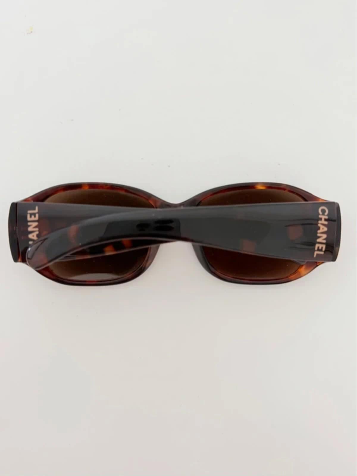 Chanel Oversized Tortoiseshell Sunglasses