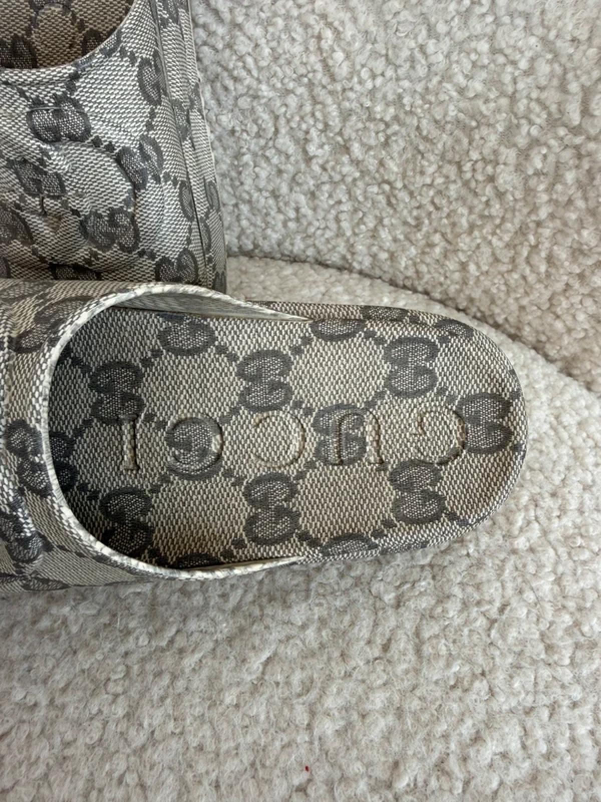 Gucci GG monogram platform slides