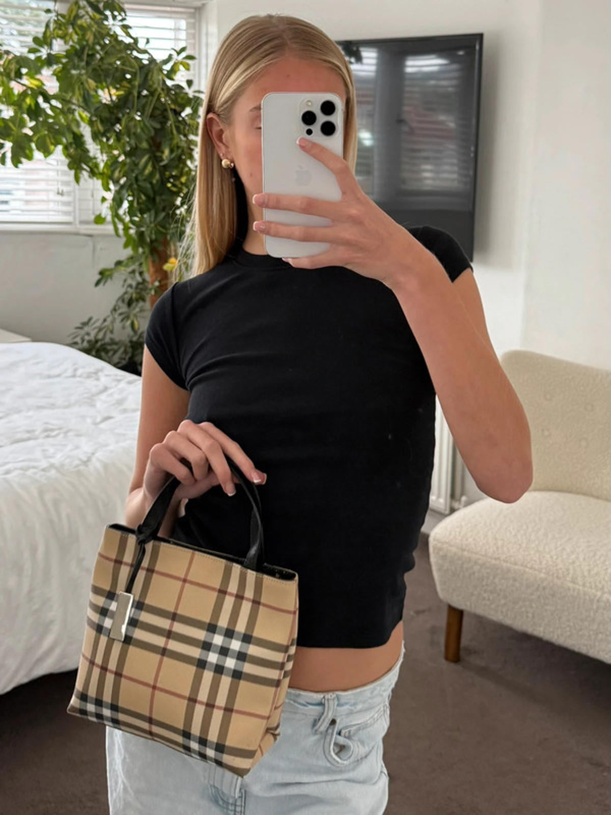 Burberry Nova Check Mini Tote