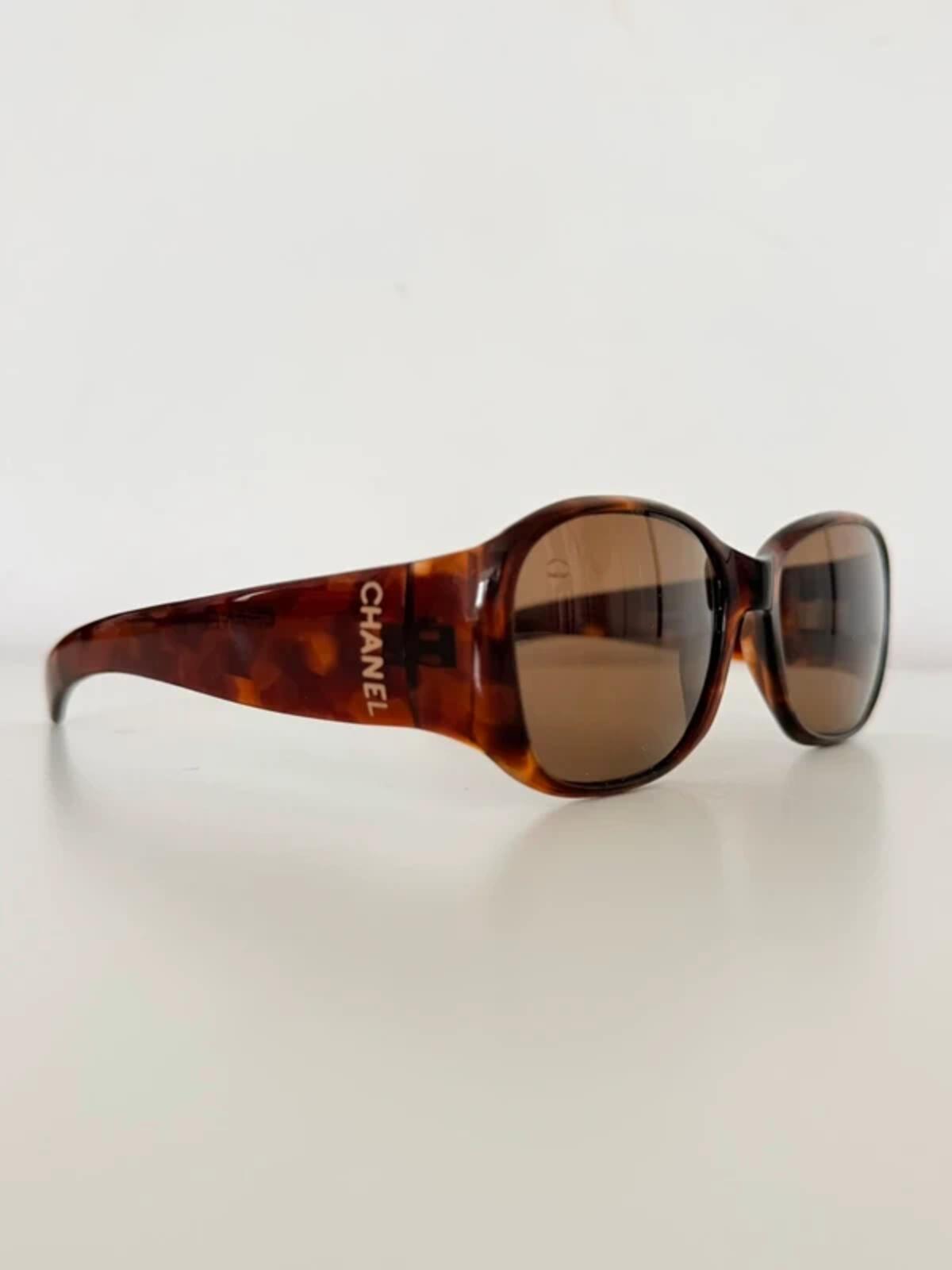 Chanel Oversized Tortoiseshell Sunglasses