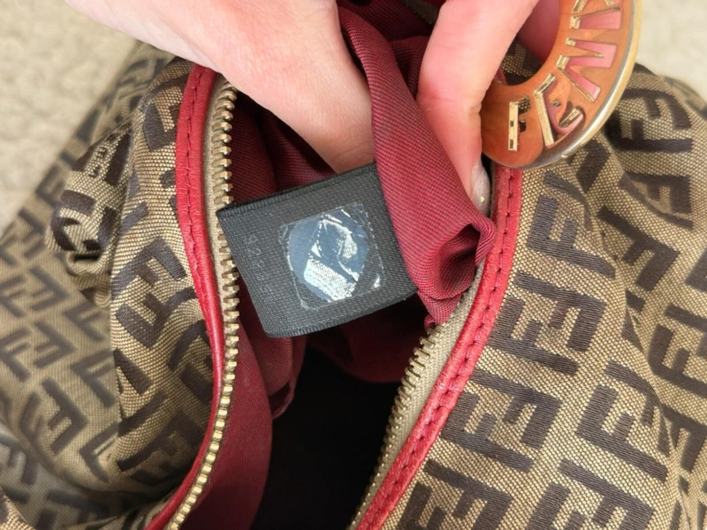 Fendi Zucchino Chef Hobo Bag