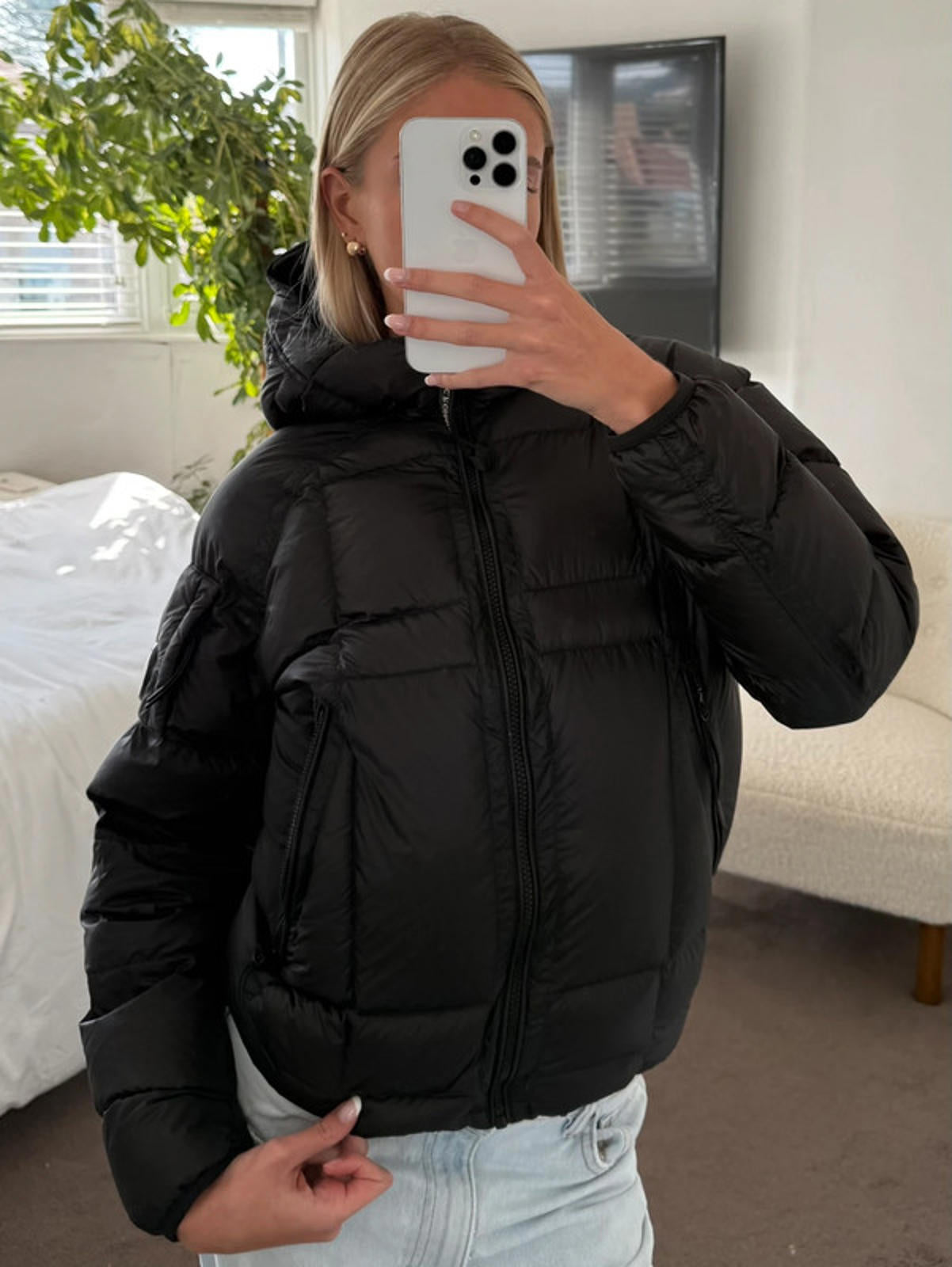 CP Company DD Shell Puffer Jacket Black
