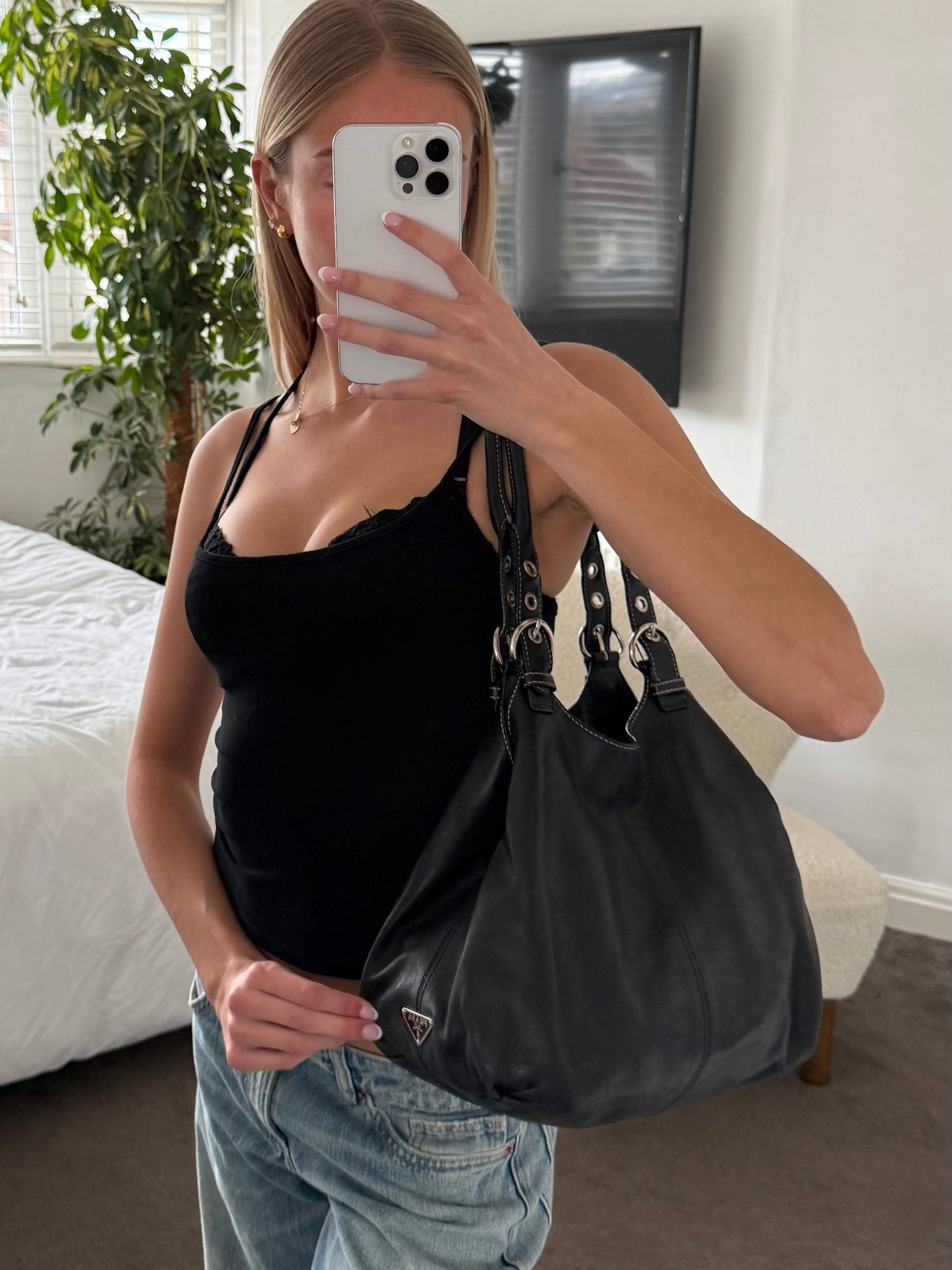 Prada Leather Shoulder Bag