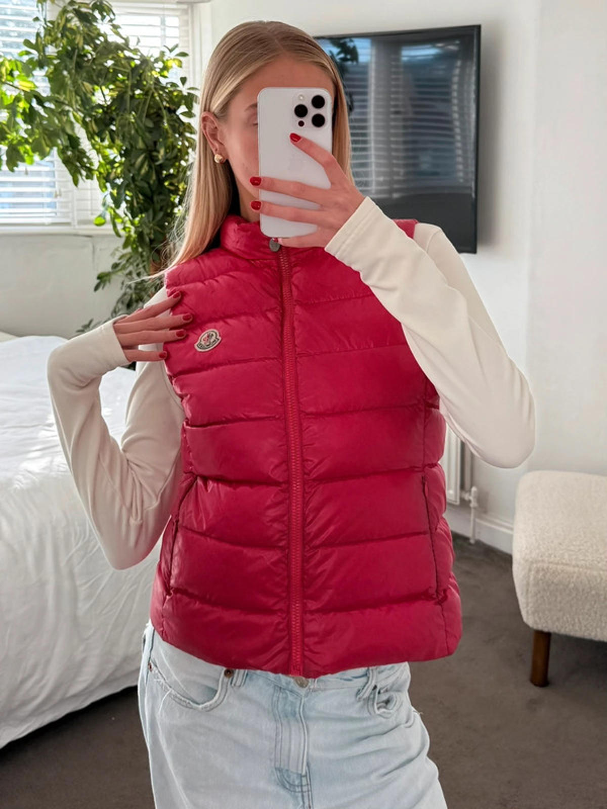Moncler Ghany Gilet – Pink