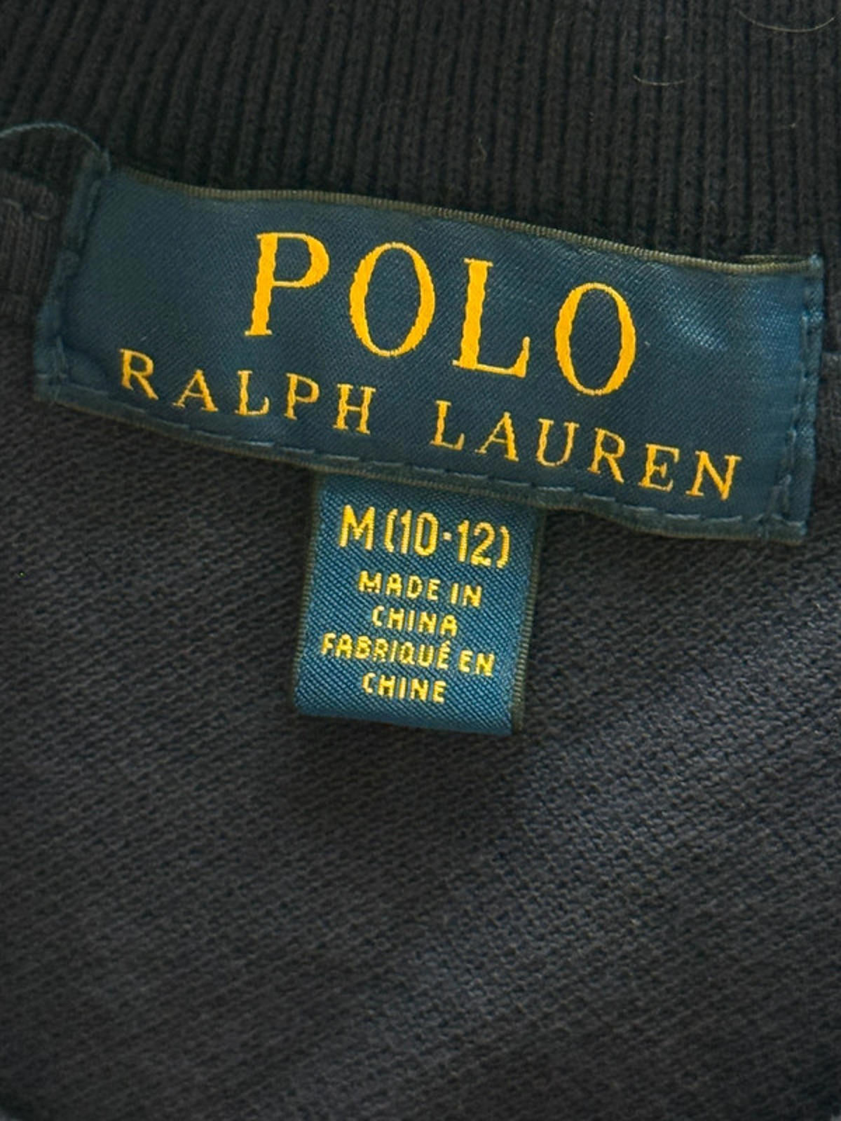 Polo Ralph Lauren navy long sleeve polo top