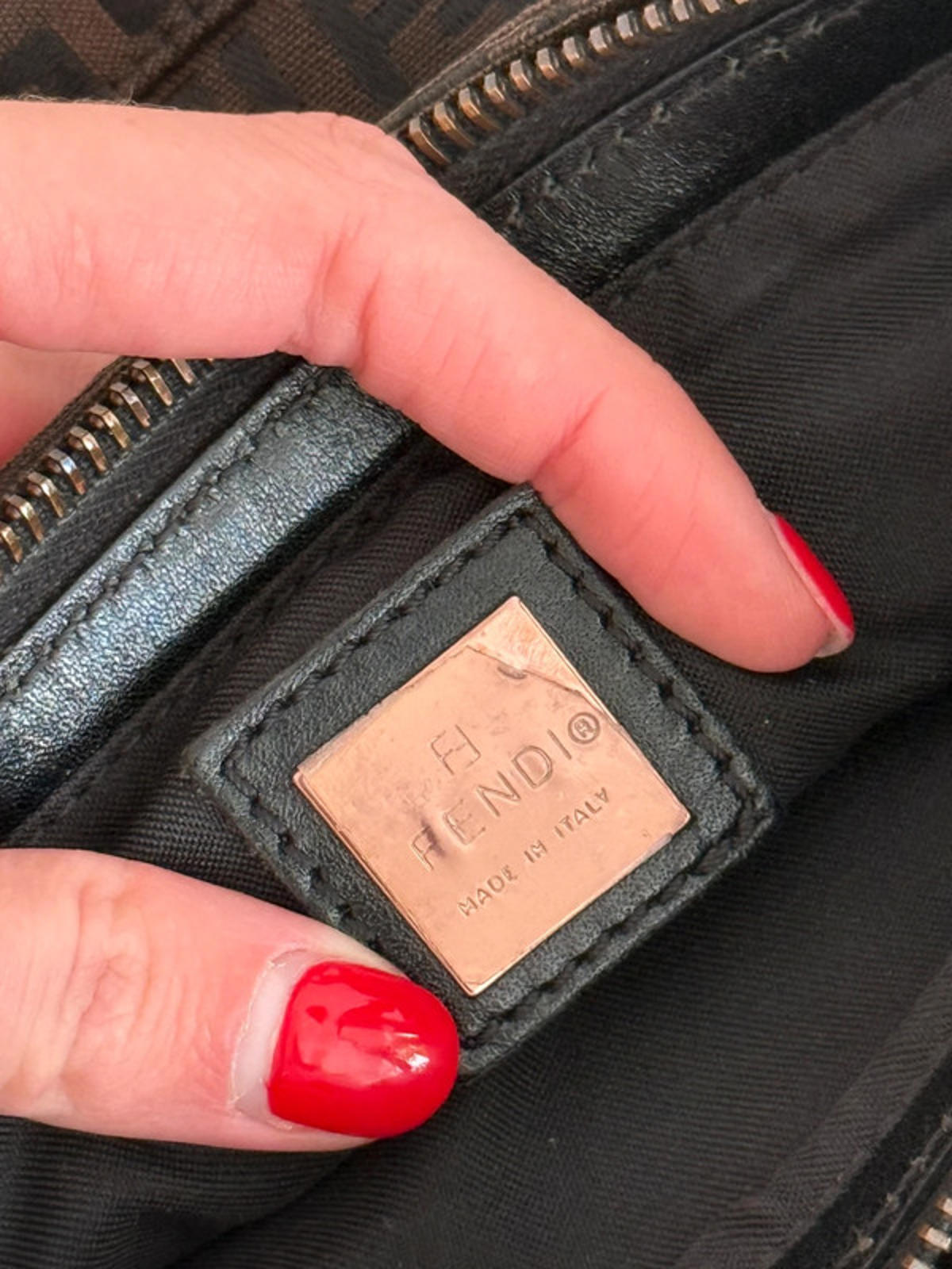 Fendi Zucca monogram shoulder bag