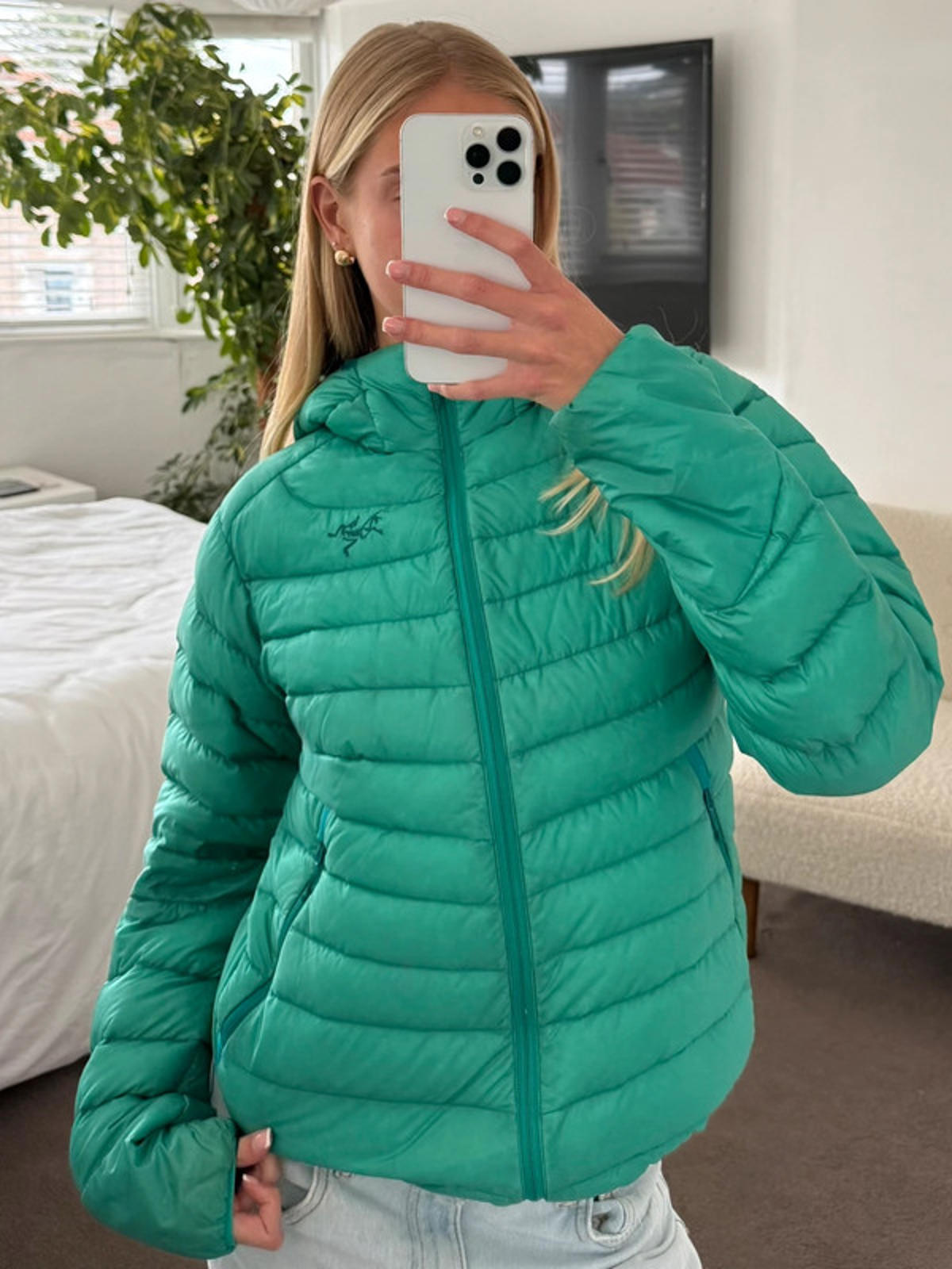 Arc’teryx Bright Teal Down Jacket