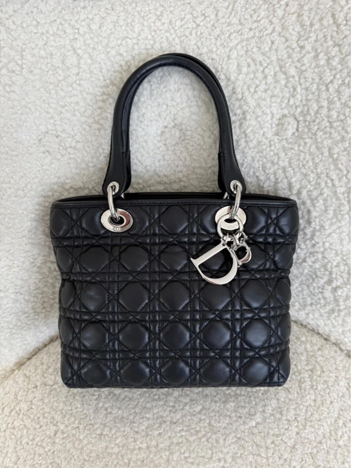 Christian Dior Lady Dior Medium Bag Black Cannage