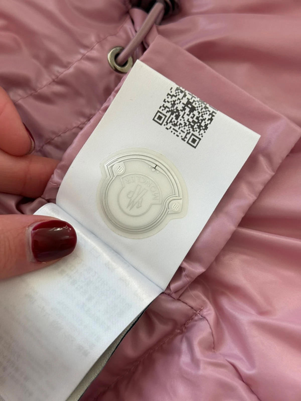 Moncler Brouel Giubbotto pink down jacket