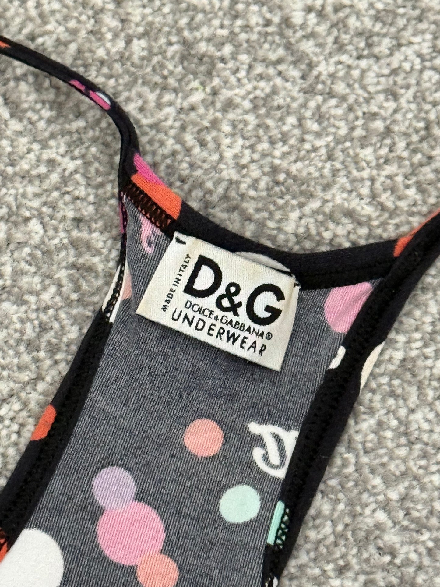 Dolce & Gabbana D&G polka dot cami