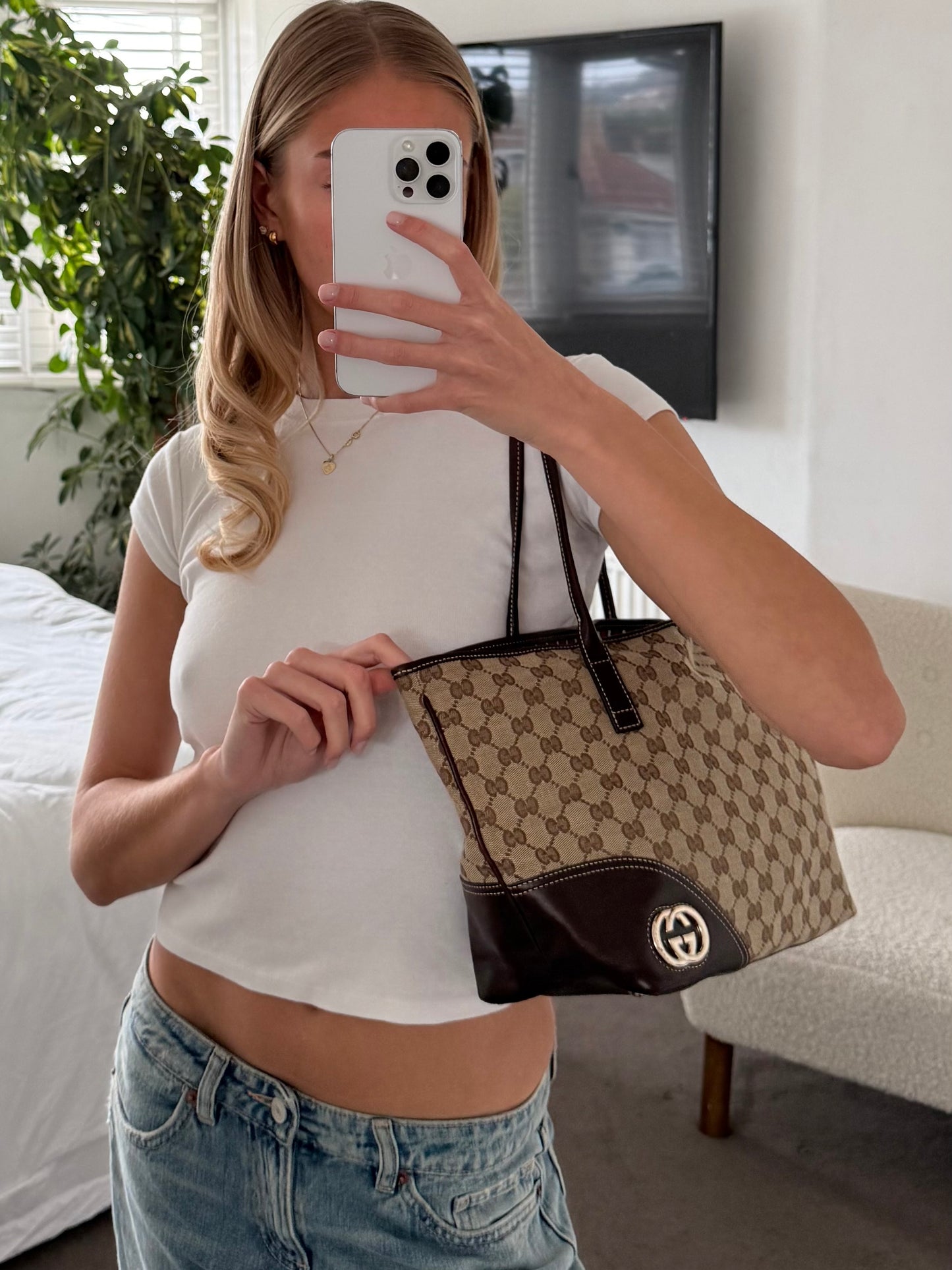 Gucci Abbey D-Ring Tote Bag