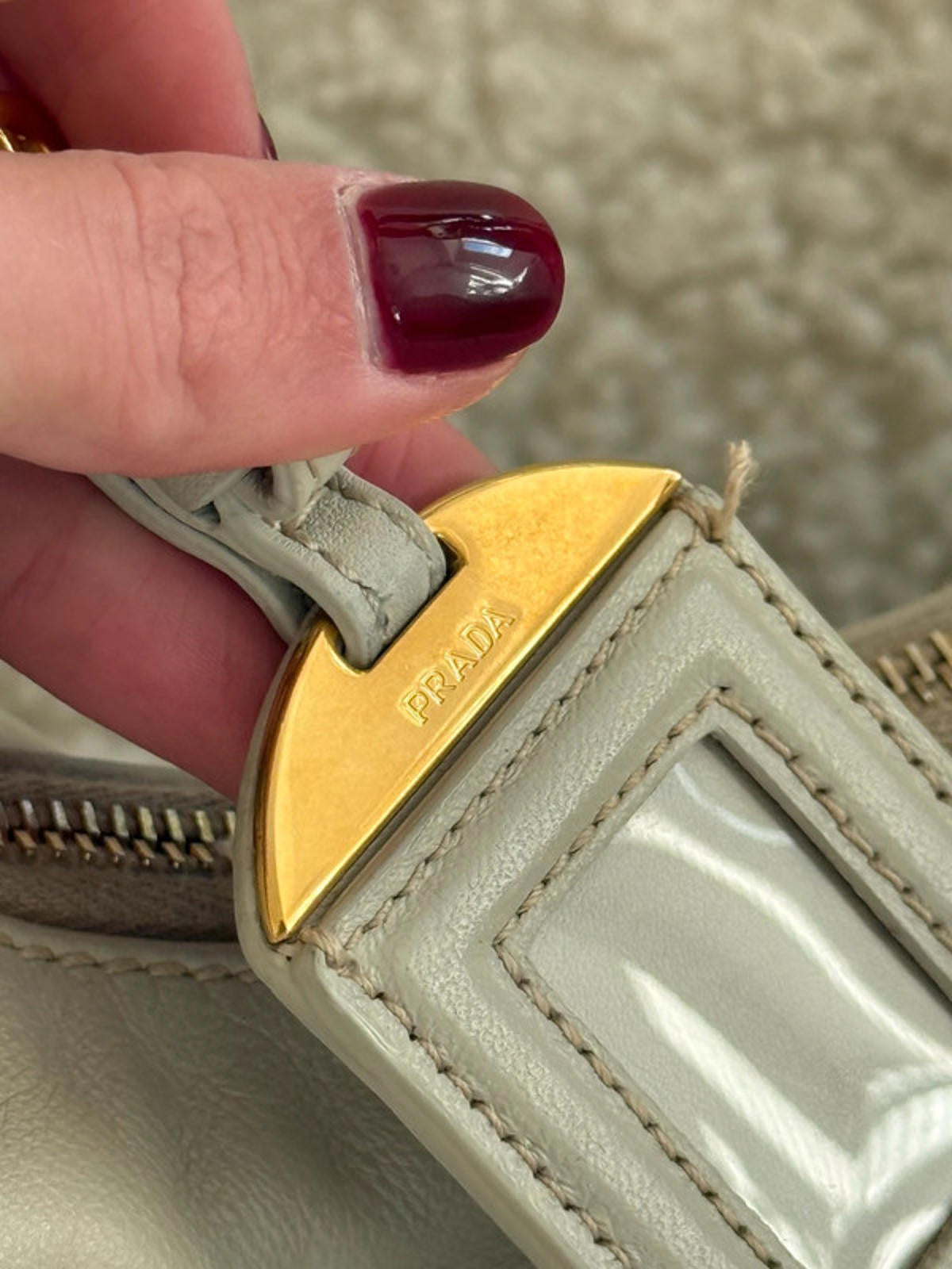 Prada Vitello Daino Hobo Bag