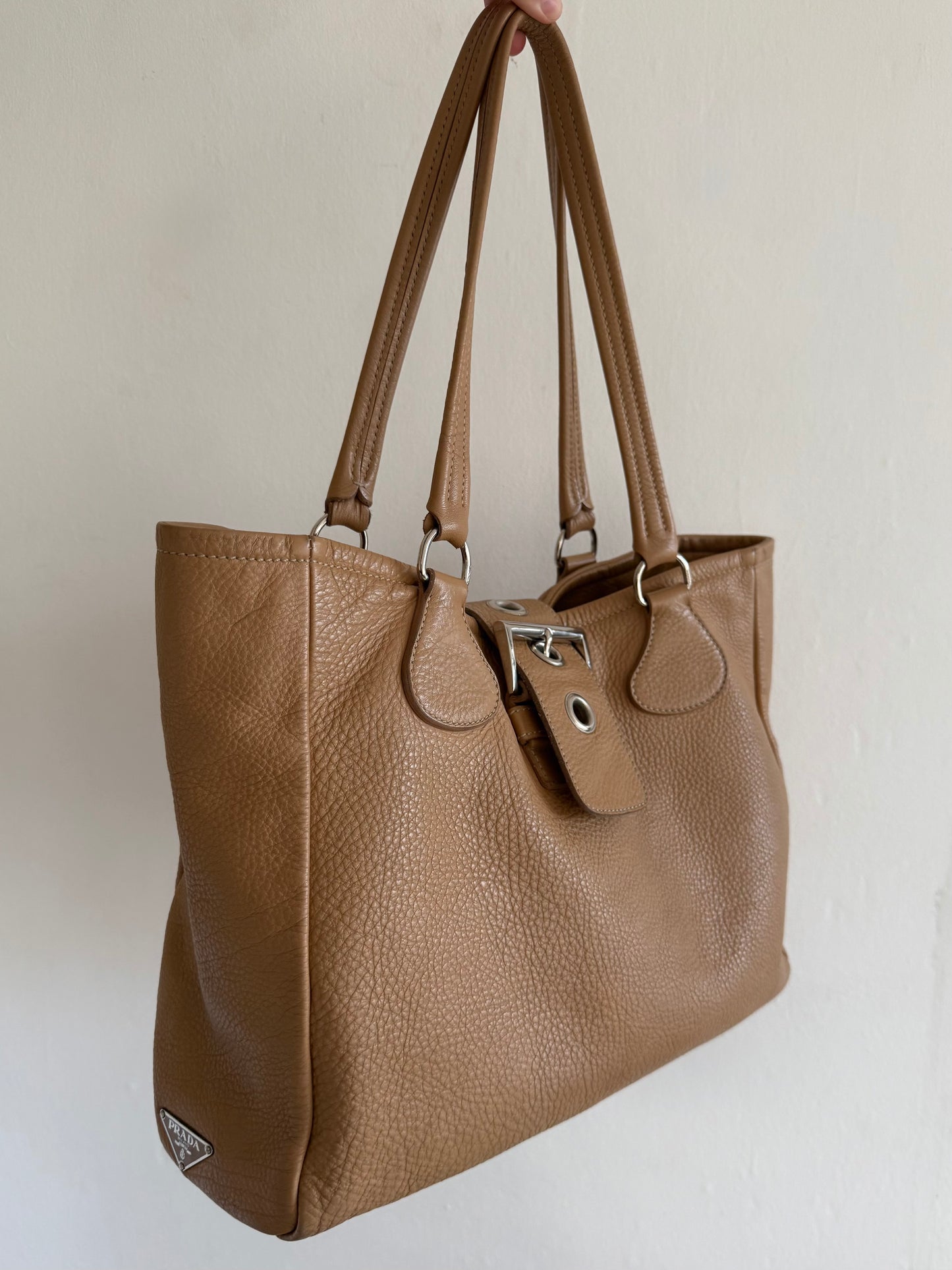 Prada leather tote