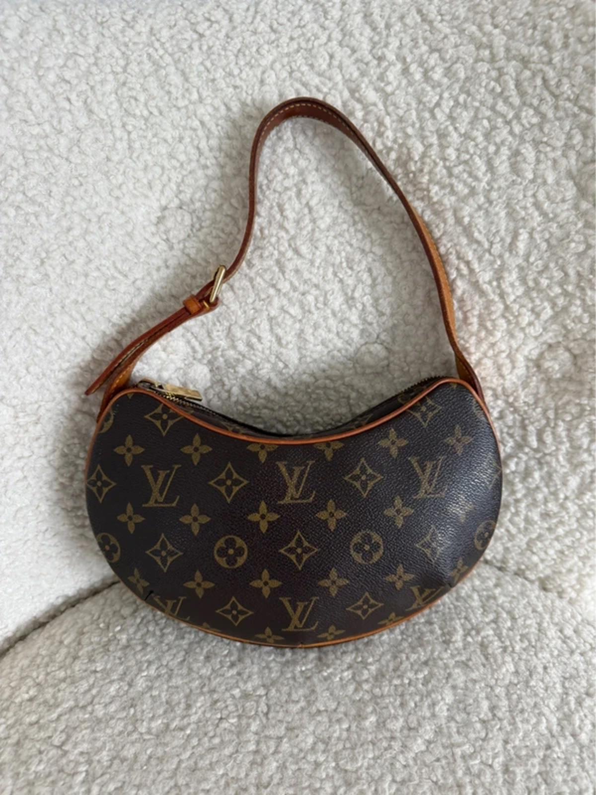 Louis Vuitton monogram croissant mini shoulder bag.