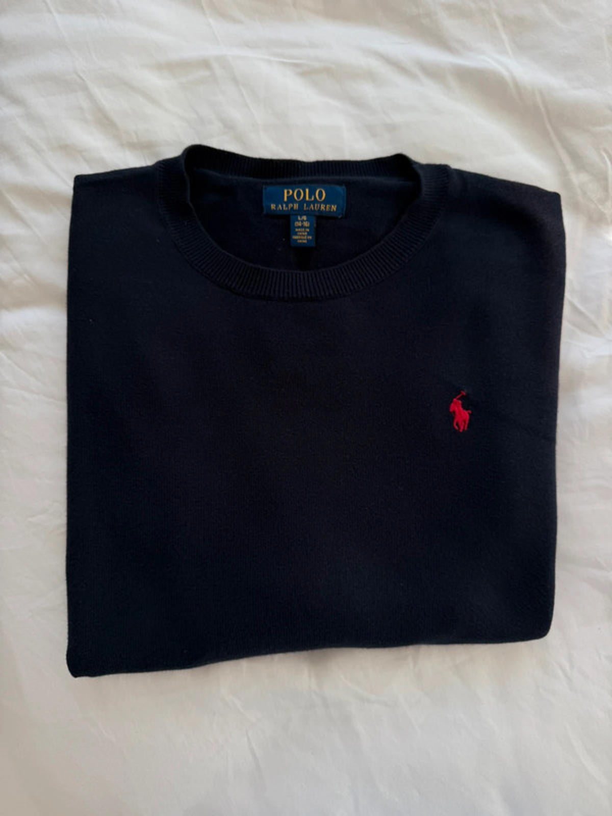 Polo Ralph Lauren navy crew neck knit