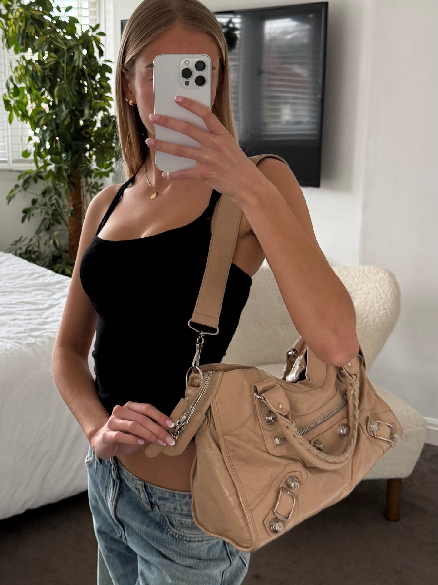 Balenciaga Le City Handbag – Beige