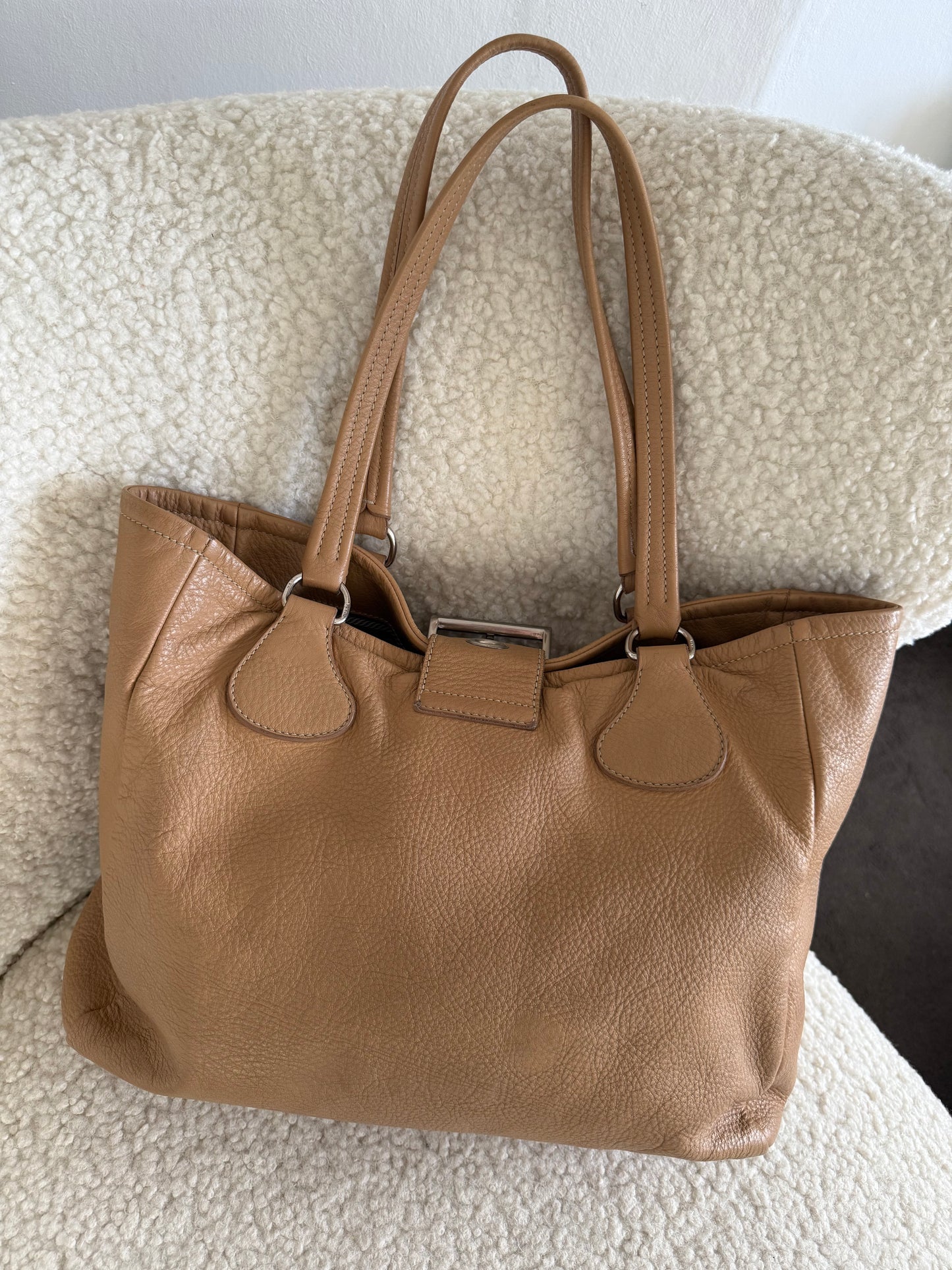 Prada leather tote