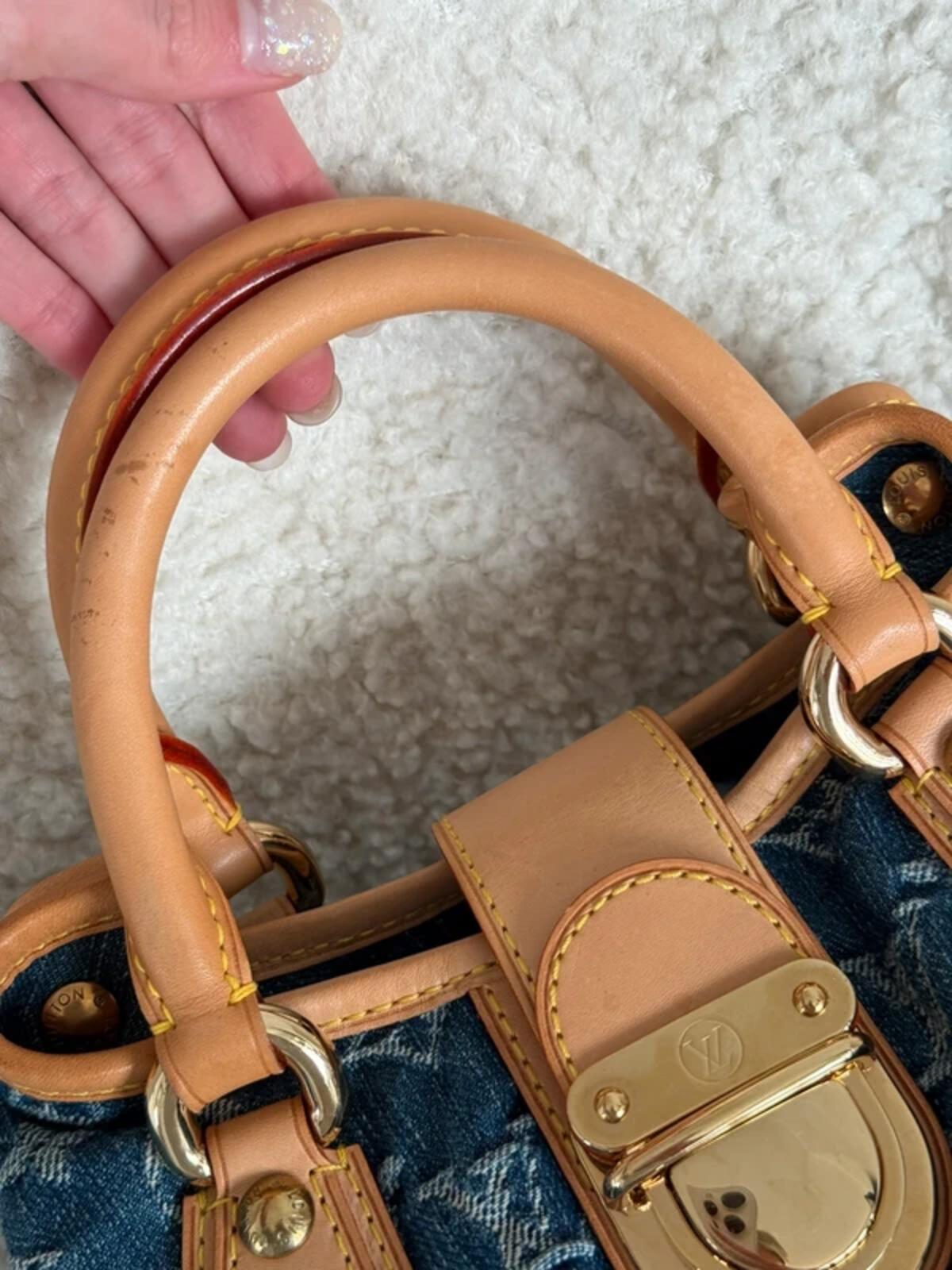 Louis Vuitton Monogram Denim Mini Pleaty Bag