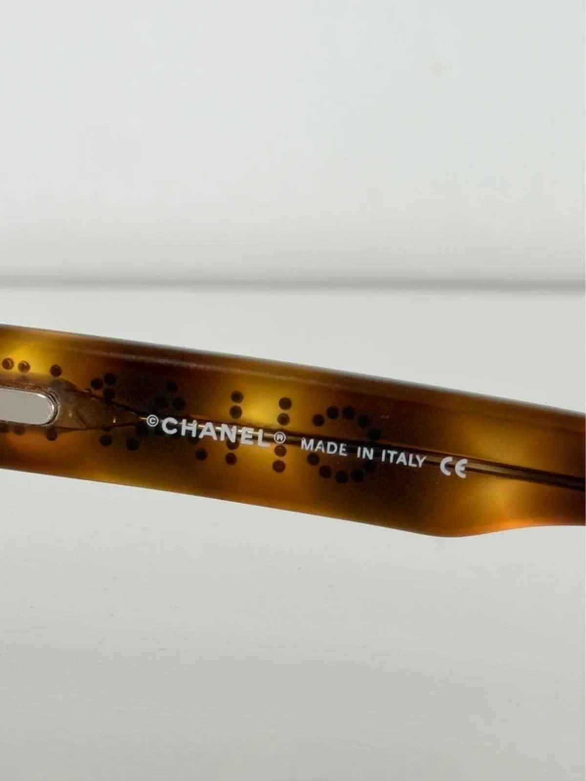 Chanel crystal rectangular sunglasses