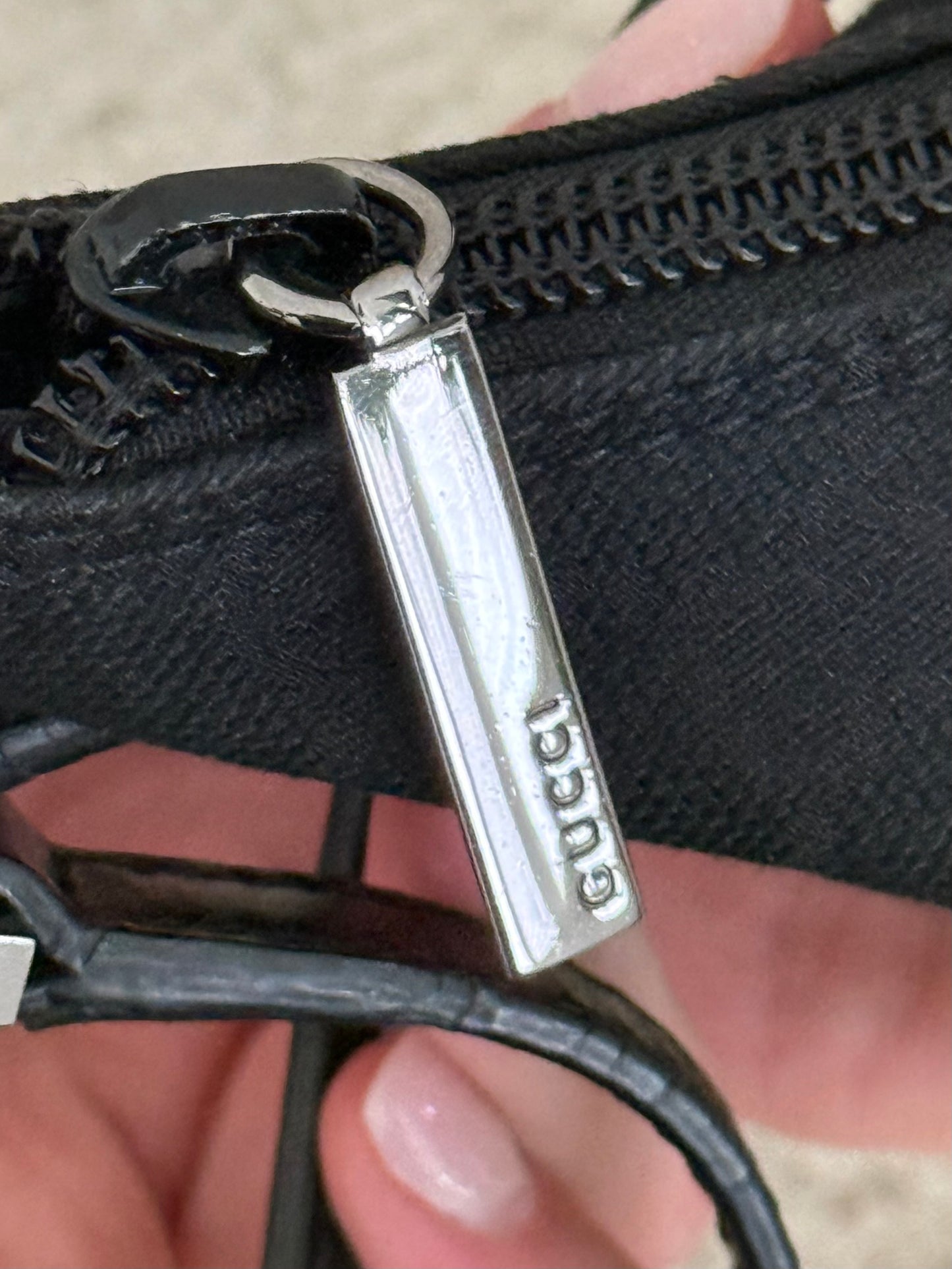 Gucci vintage GG canvas shoulder bag