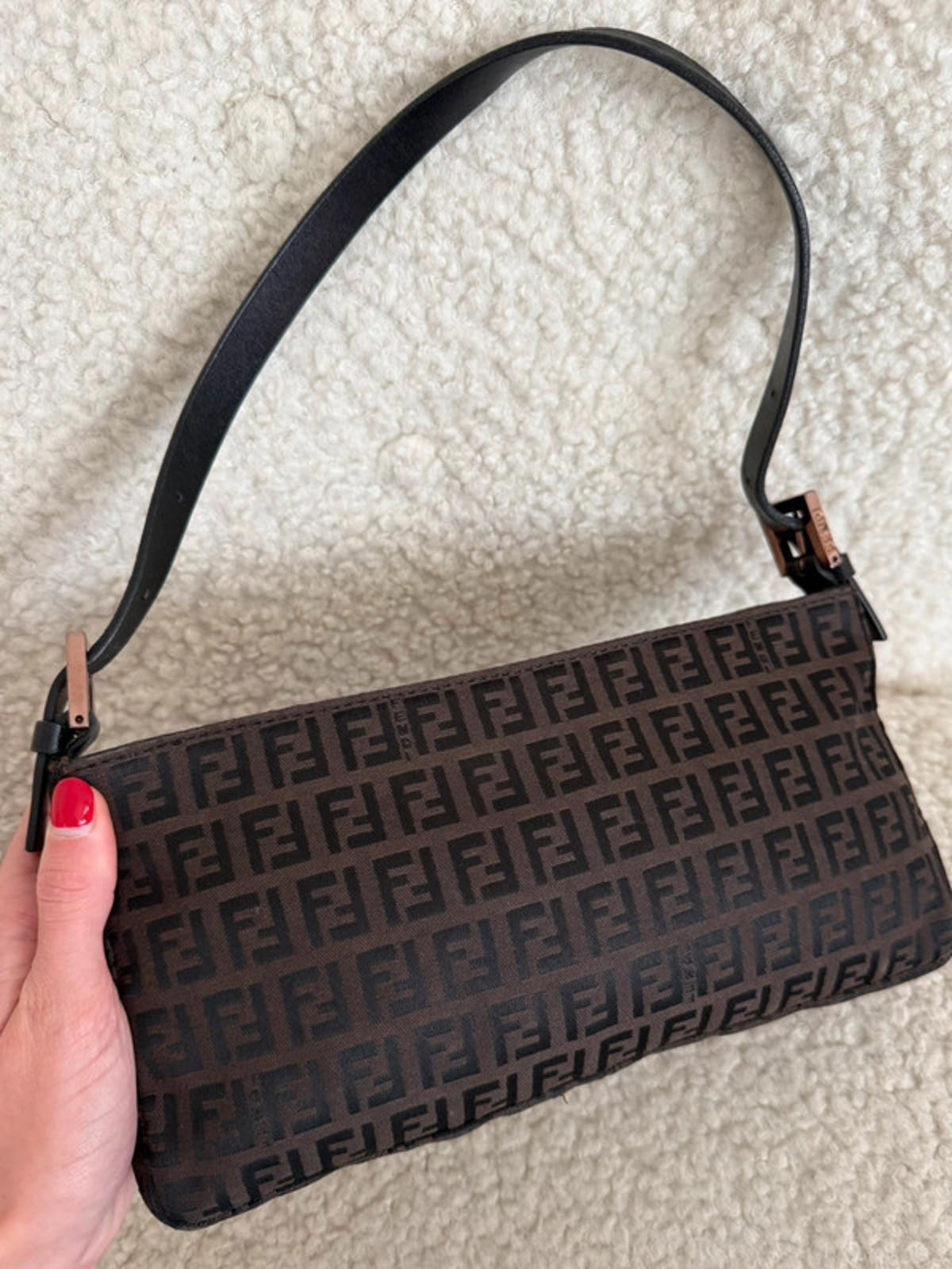Fendi Zucca monogram shoulder bag