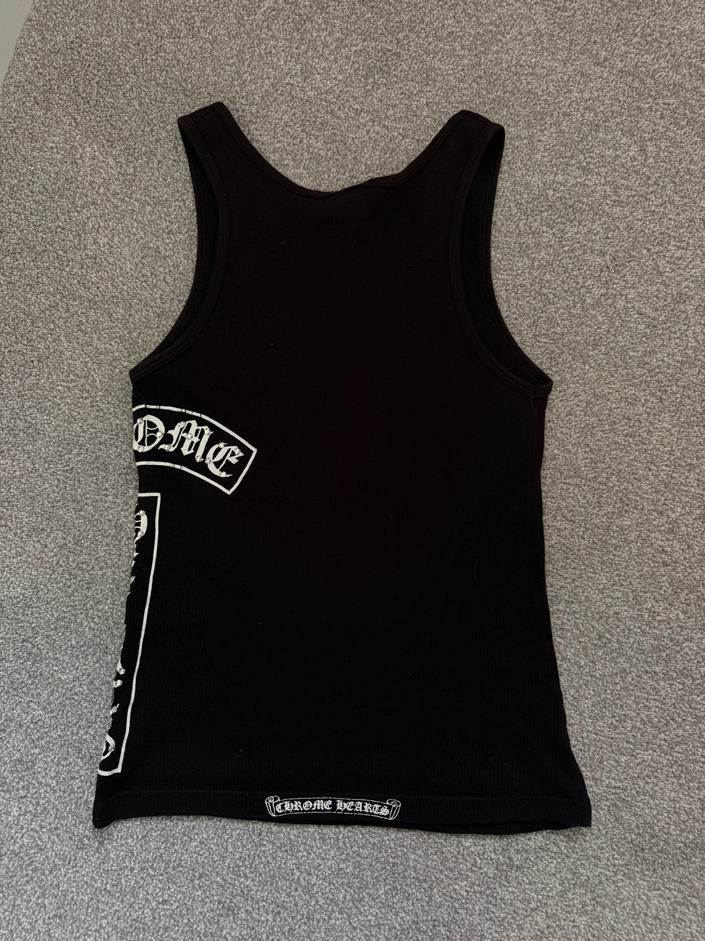 Chrome Hearts Cross Logo Ribbed Tank Top