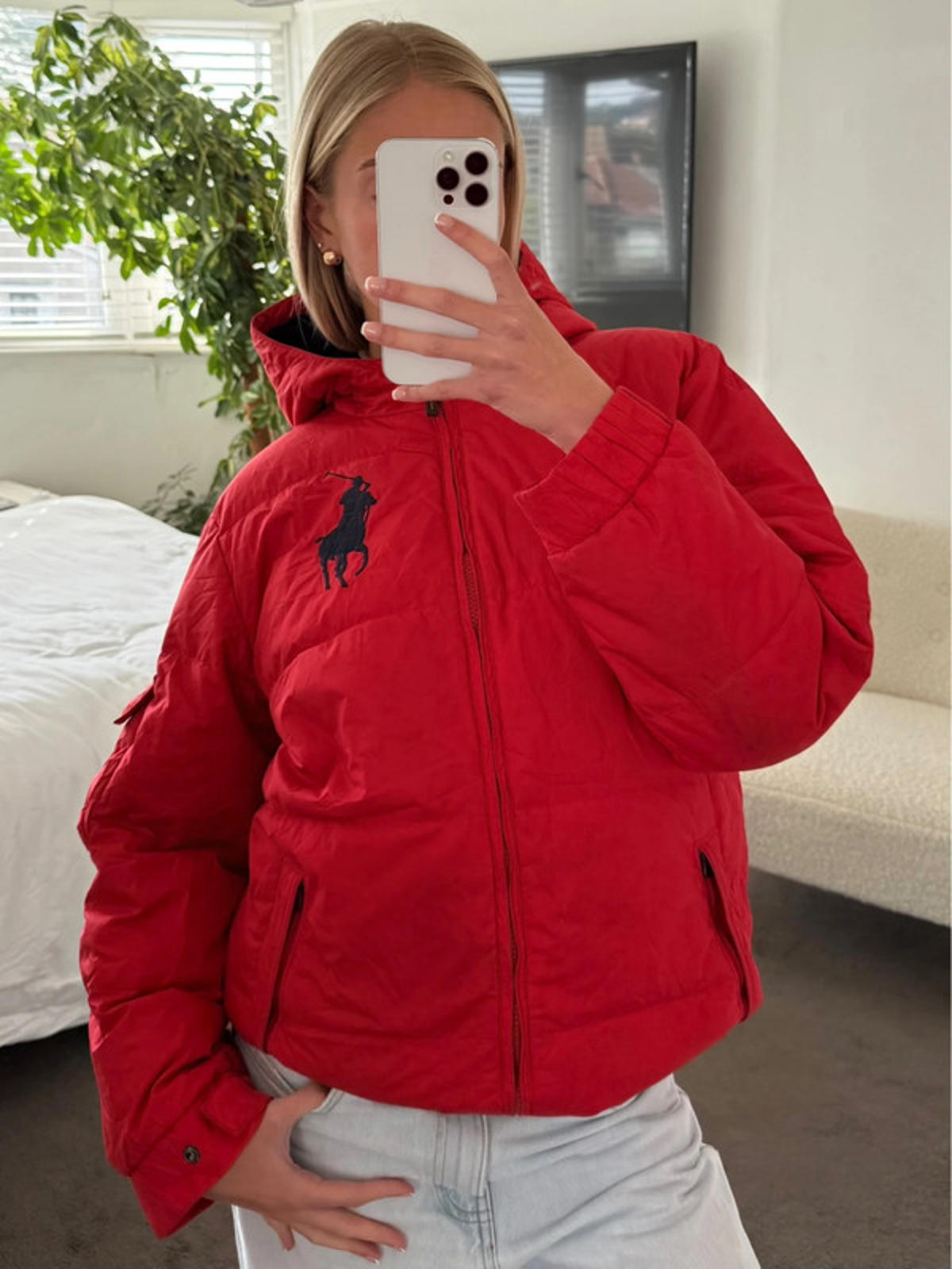 Ralph Lauren Red Puffer Jacket