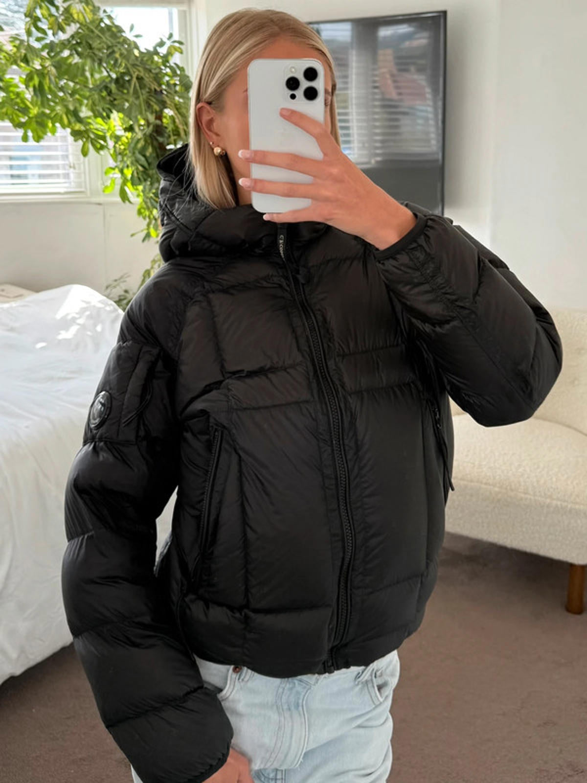 CP Company DD Shell Puffer Jacket Black