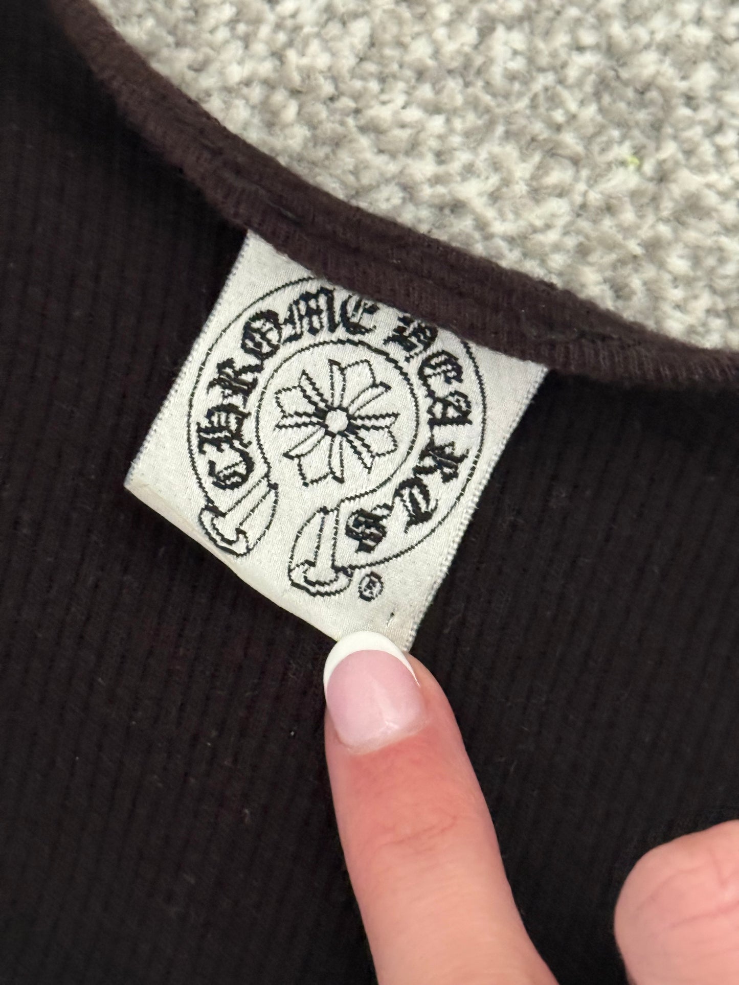 Chrome Hearts Cross Logo Ribbed Tank Top