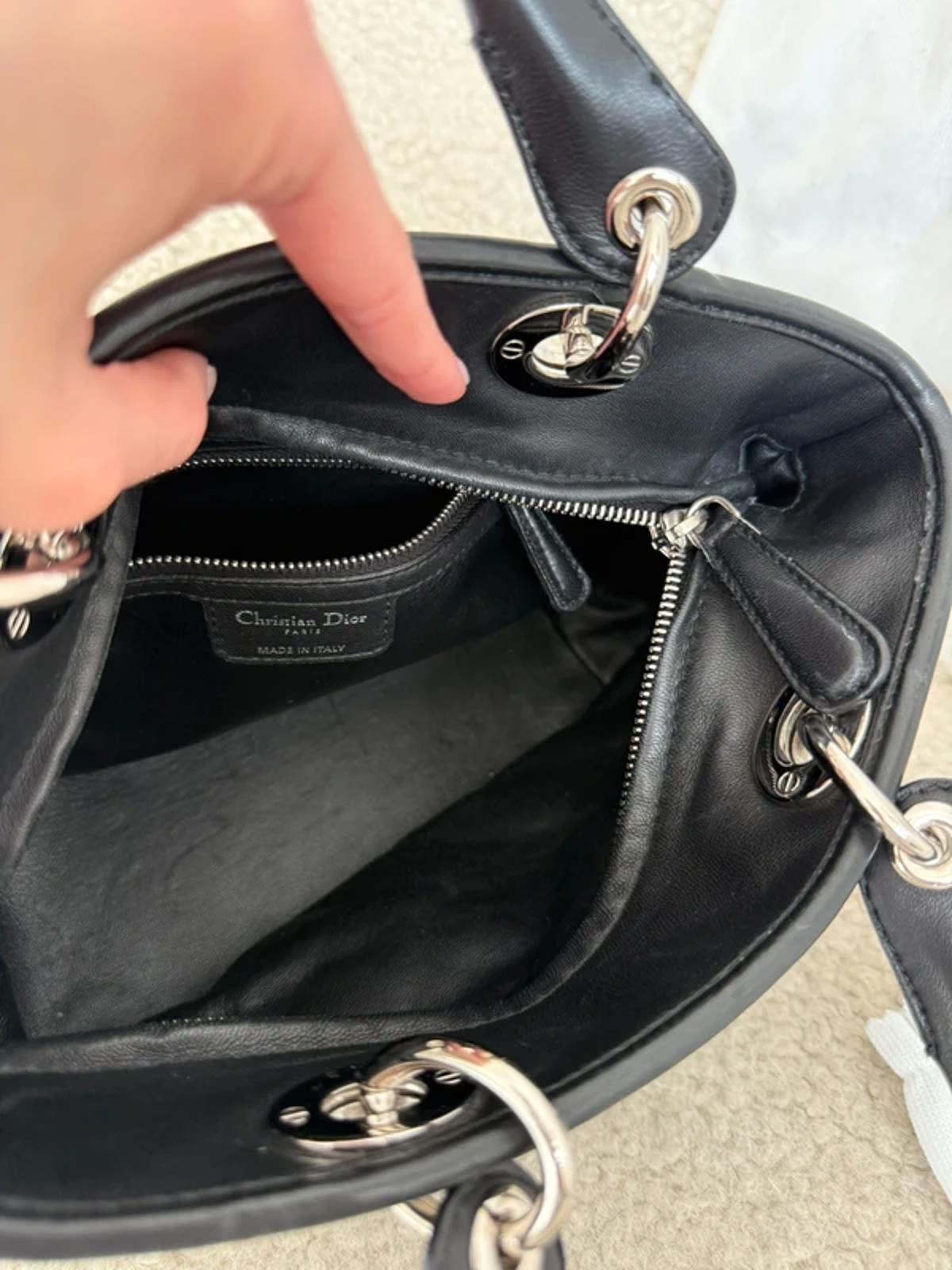 Christian Dior Lady Dior Medium Bag Black Cannage