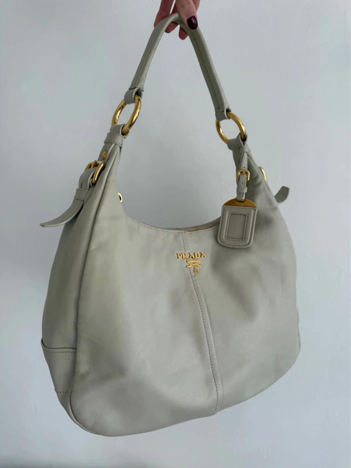 Prada Vitello Daino Hobo Bag