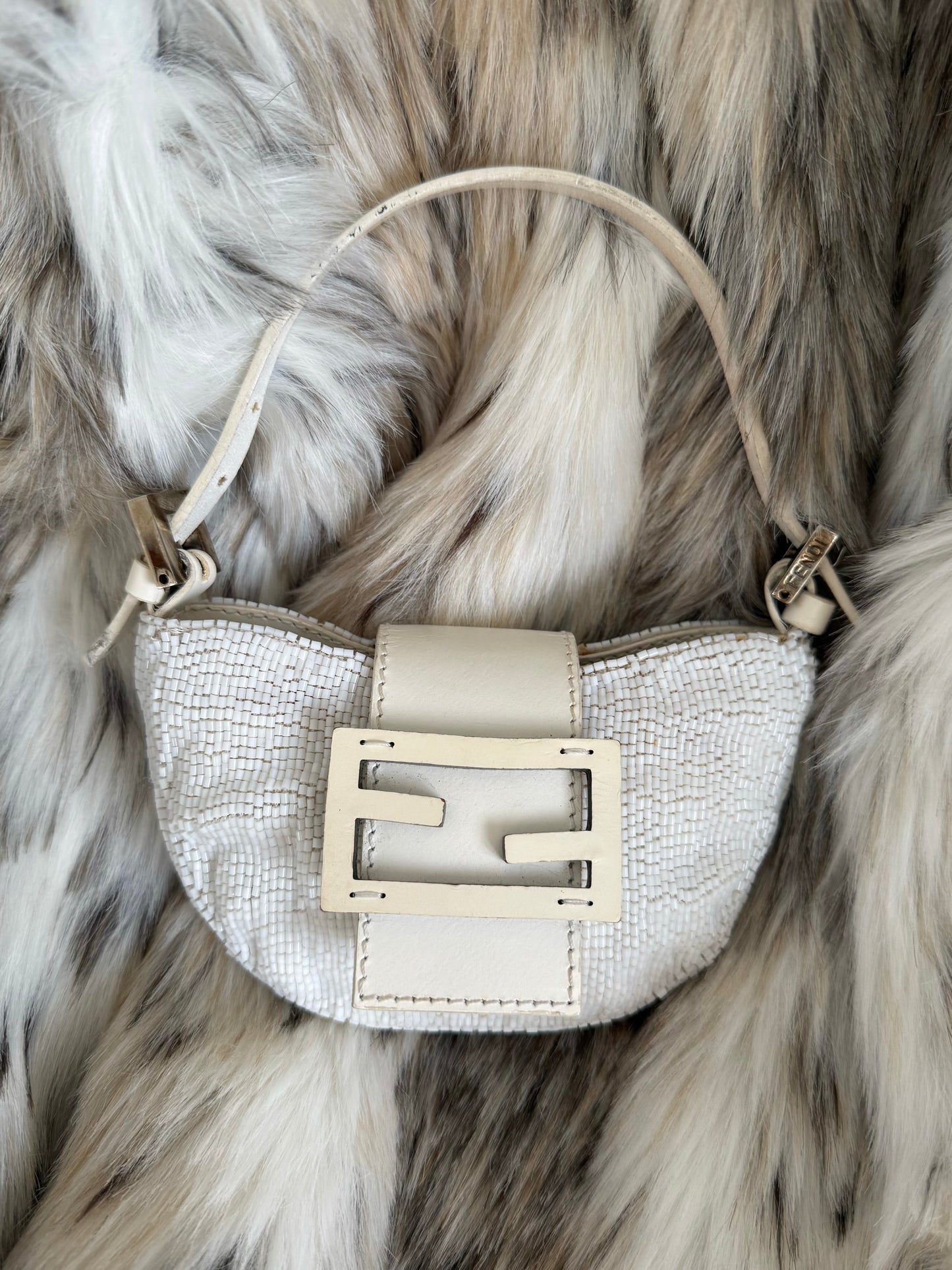 Fendi sequin Mini Crossiant bag