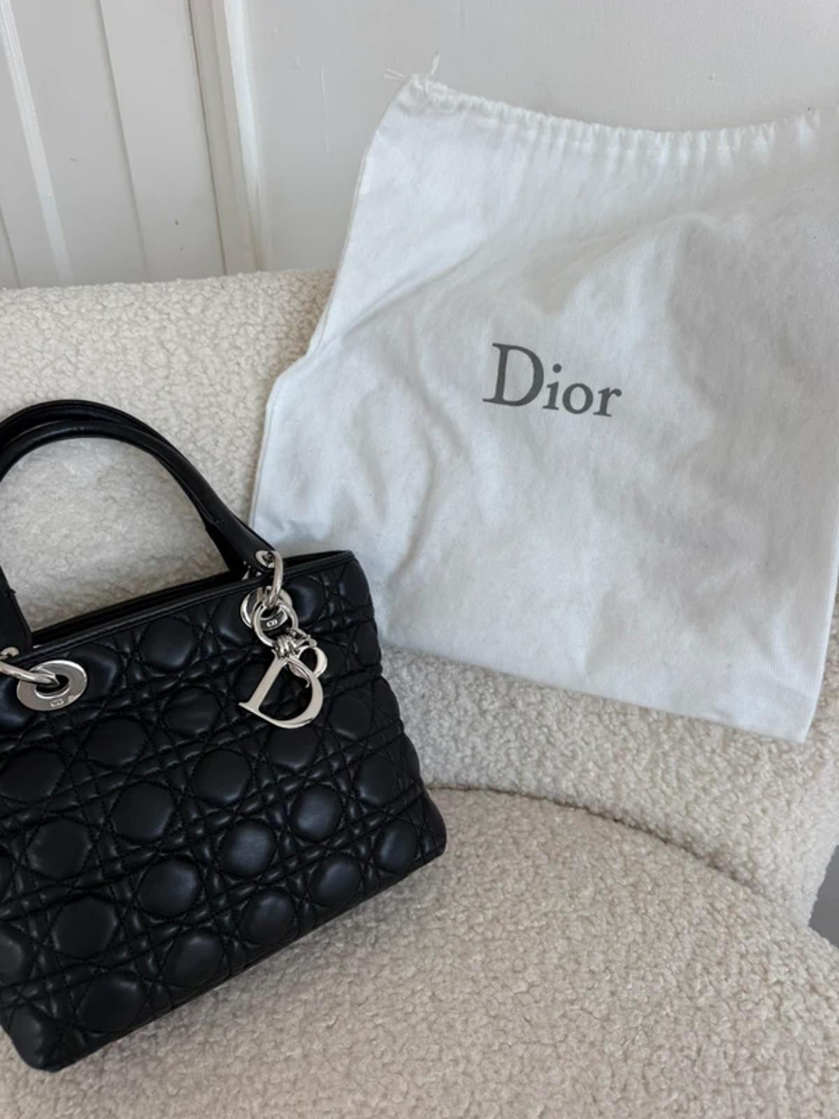Christian Dior Lady Dior Medium Bag Black Cannage