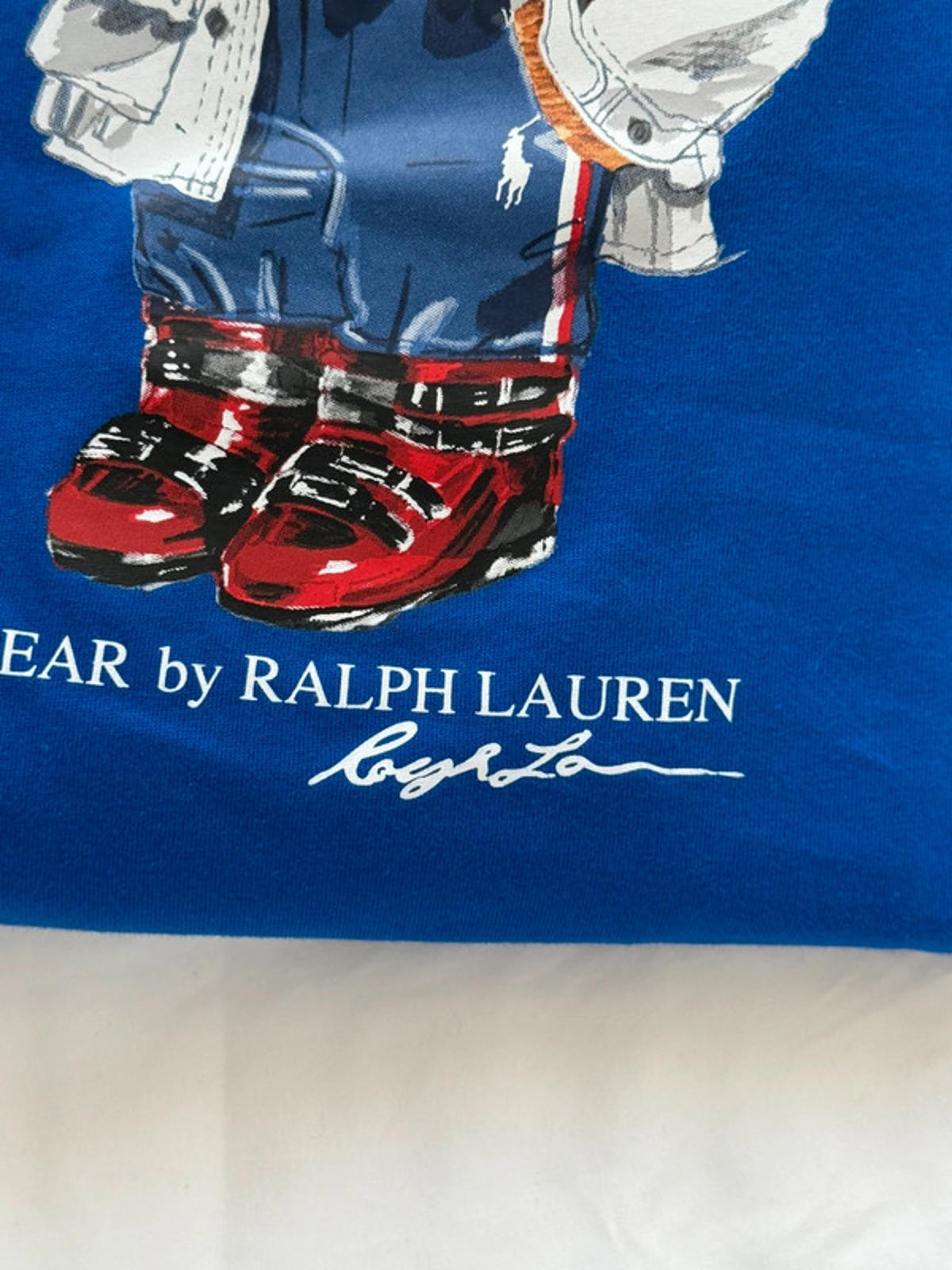 Ralph Lauren long sleeve top skiing polo bear