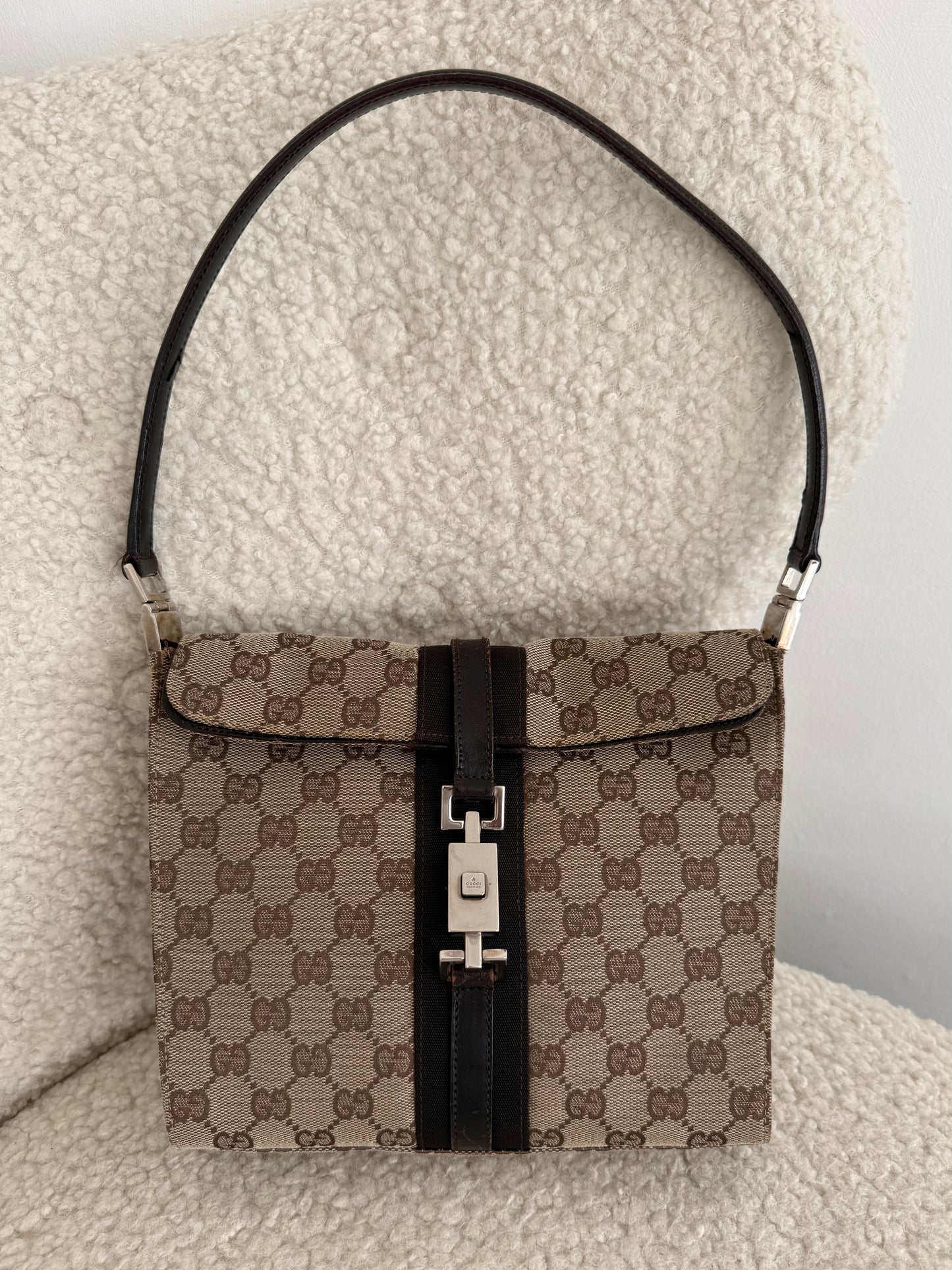 Gucci Jackie GG Canvas Shoulder Bag