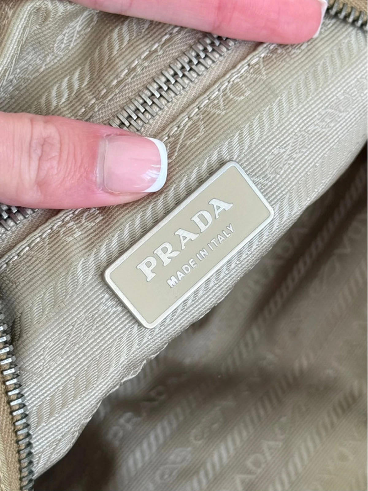 Prada Stencil Logo Hobo Shoulder Bag