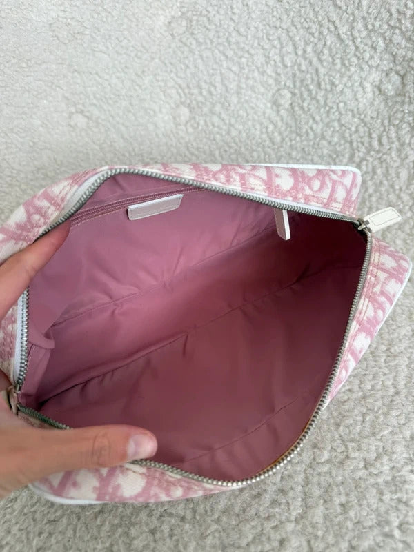 dior pink trotter no.1 shoulder bag