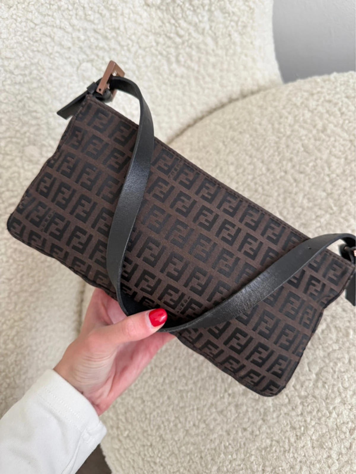 Fendi Zucca monogram shoulder bag