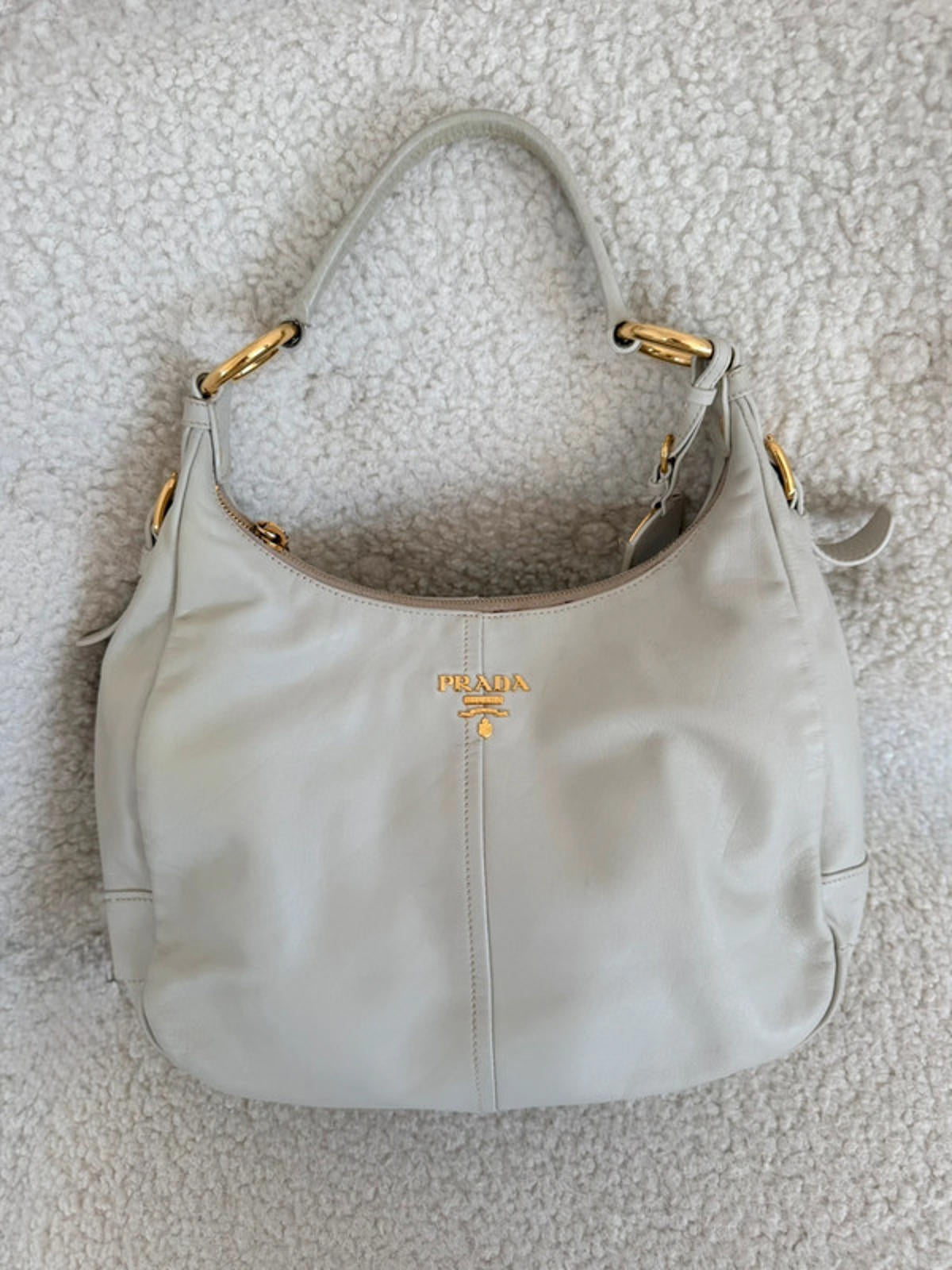 Prada Vitello Daino Hobo Bag