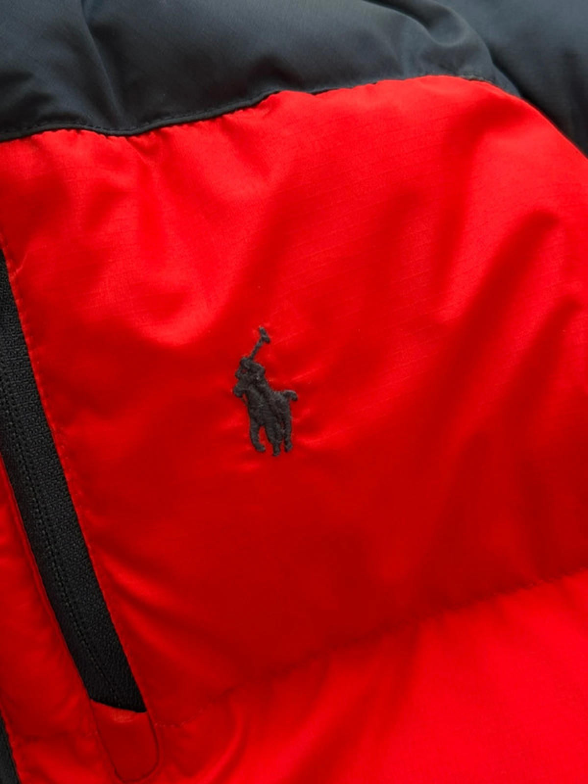 Red & Navy Polo Ralph Lauren Puffer Jacket