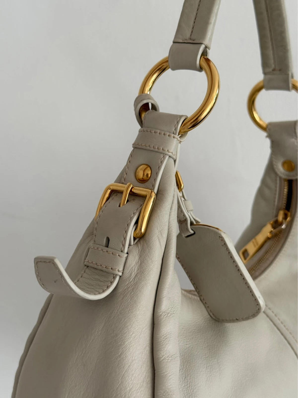 Prada Vitello Daino Hobo Bag