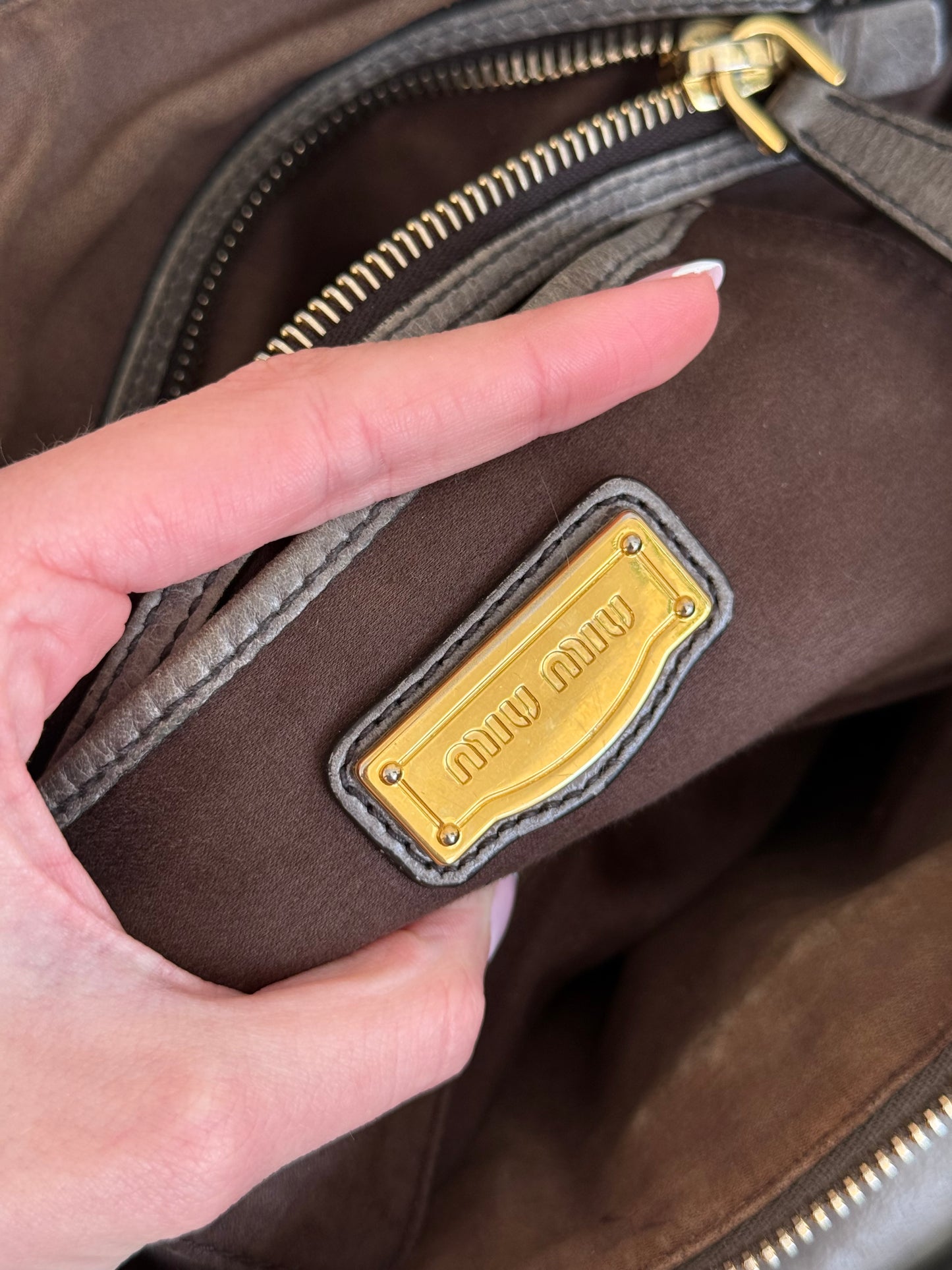 Miu Miu 2-Way Vitello Lux Bow Bag