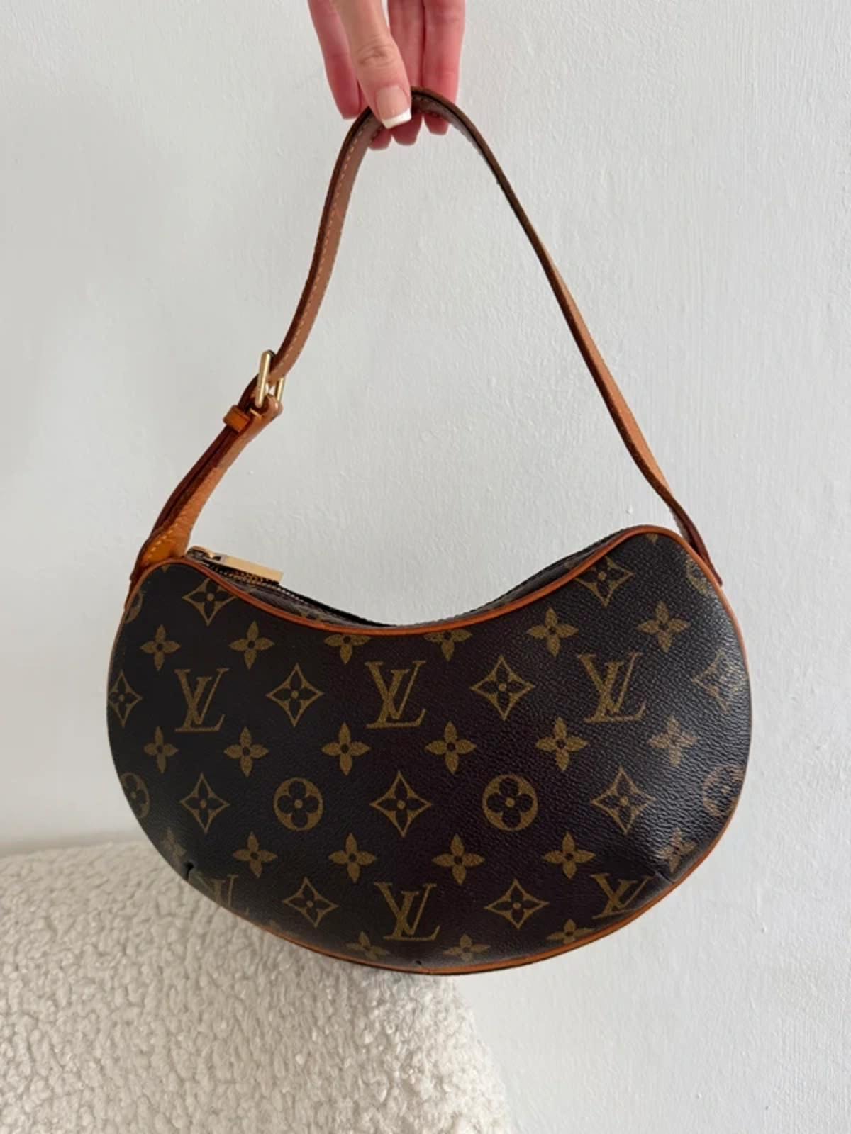 Louis Vuitton monogram croissant mini shoulder bag.